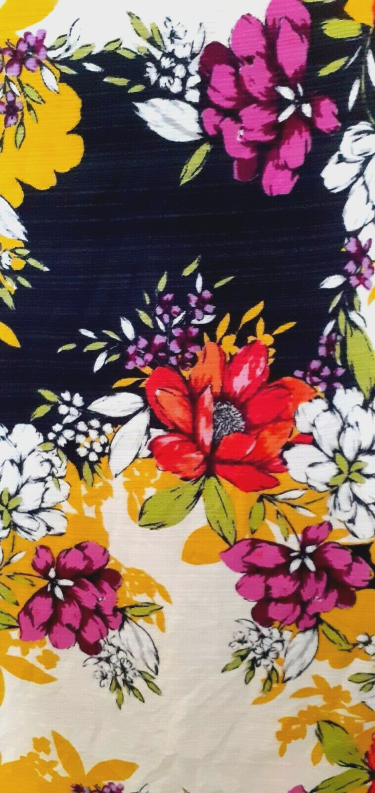 Cupio 95% viscose, 5% spandex multi floral embellished top Size M