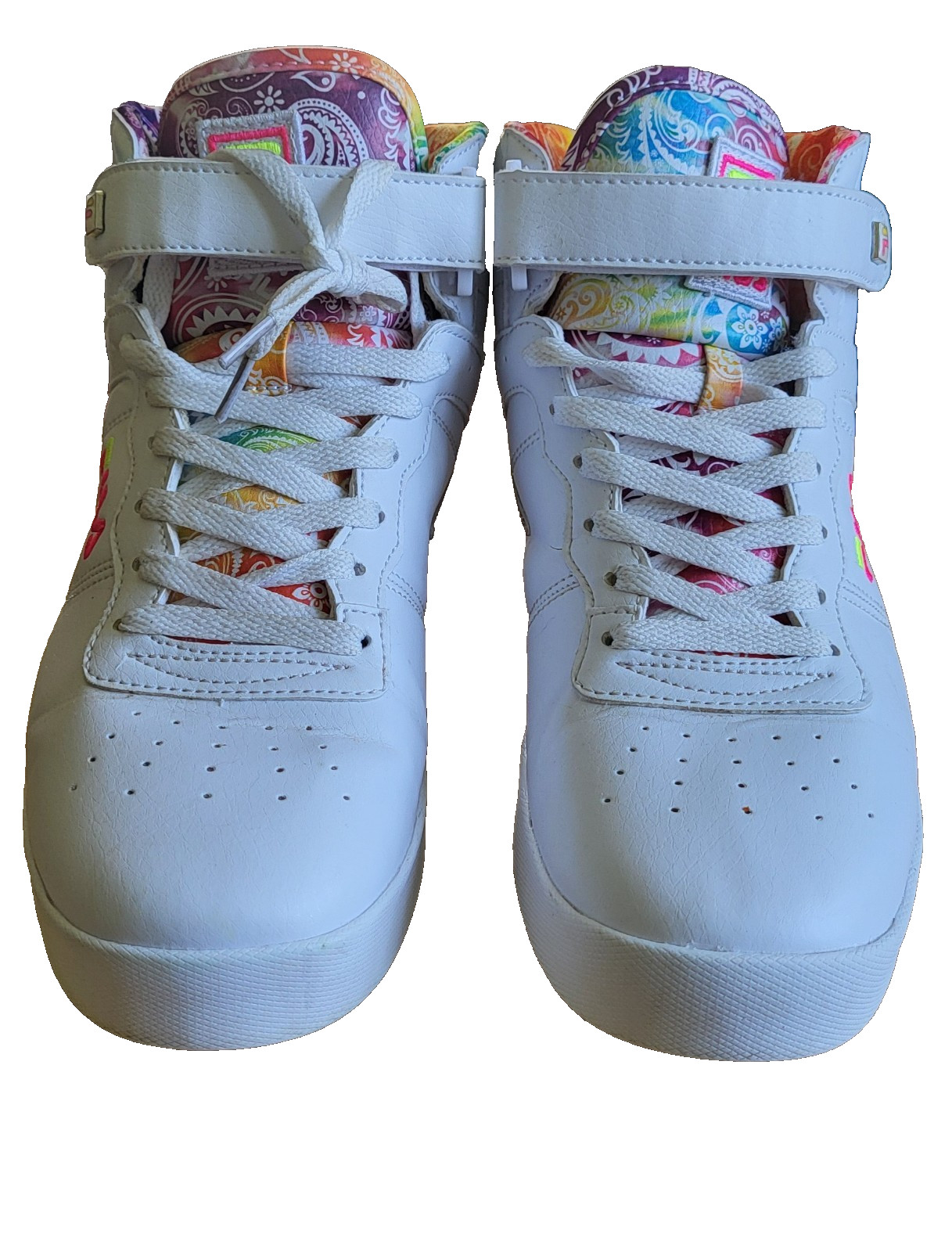 FILA high top sneakers 5FM0167-169 Size 10 Bandana Pattern