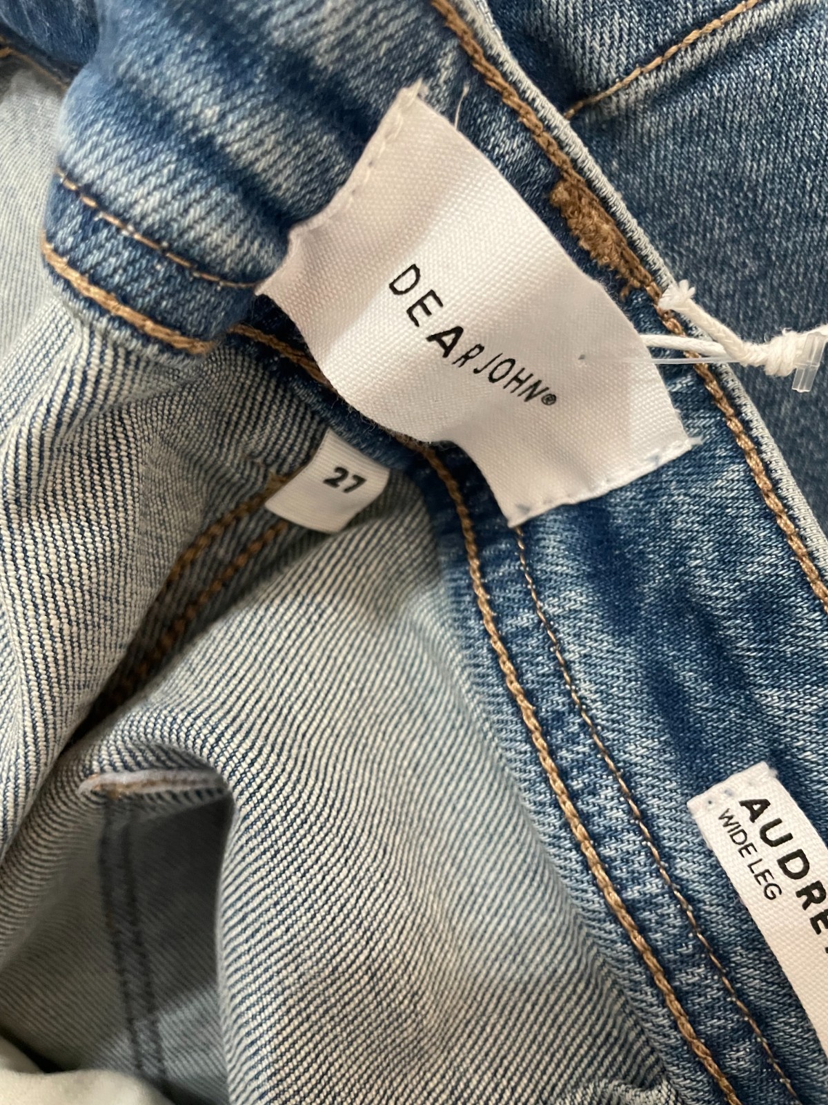 Dear John Audrey Wide Leg Jean Denim Cotton Surfwind Size 27 NWT Retail $105