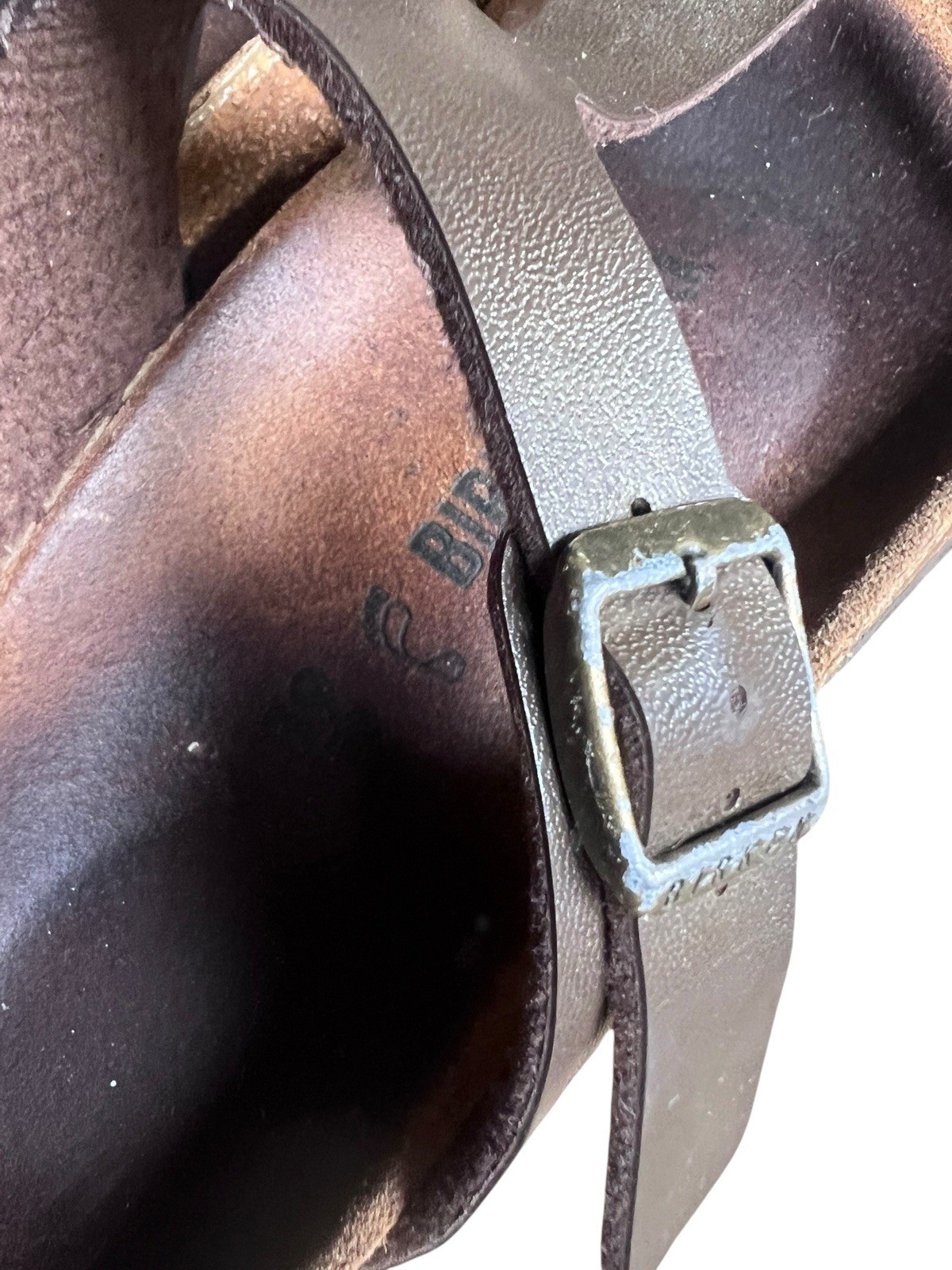 Birkenstock Gizeh Dark Brown Sandals Size 39 25mm Regular Wide Unisex Germany