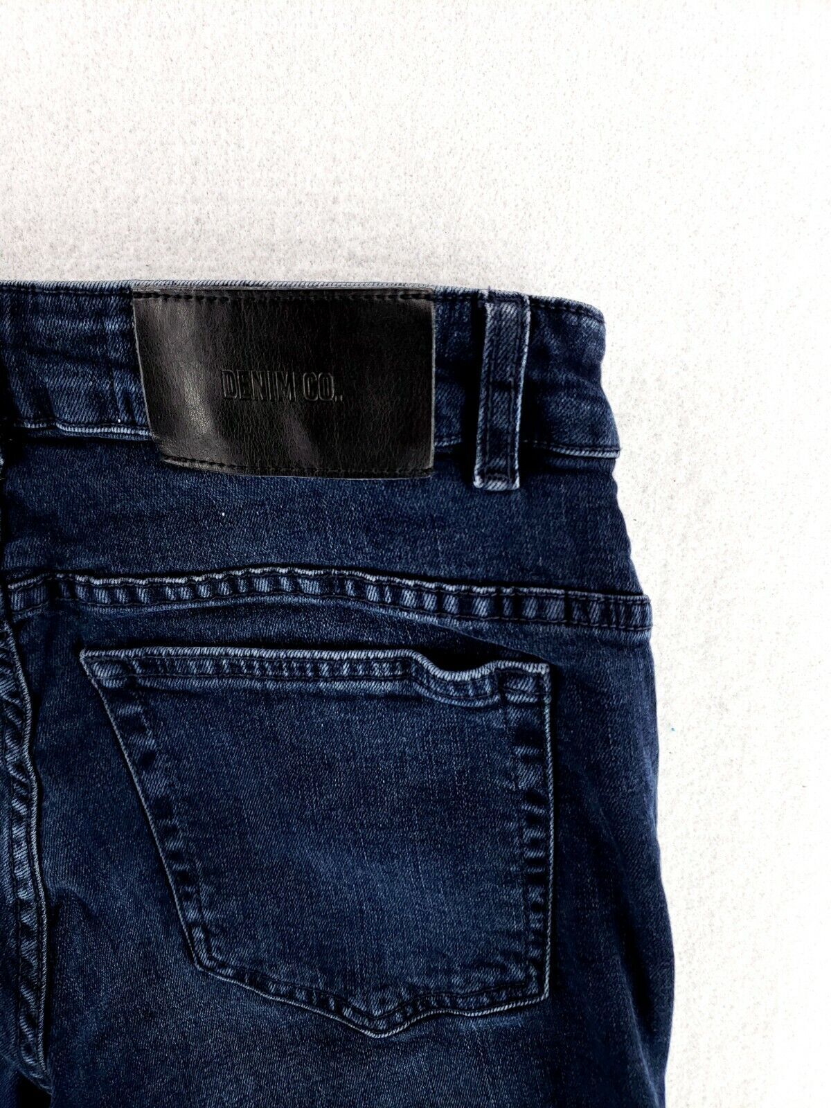 Denim Co. 30×32 Slim Fit Jeans Stretch Denim Dark Wash Button Fly Skinny Modern