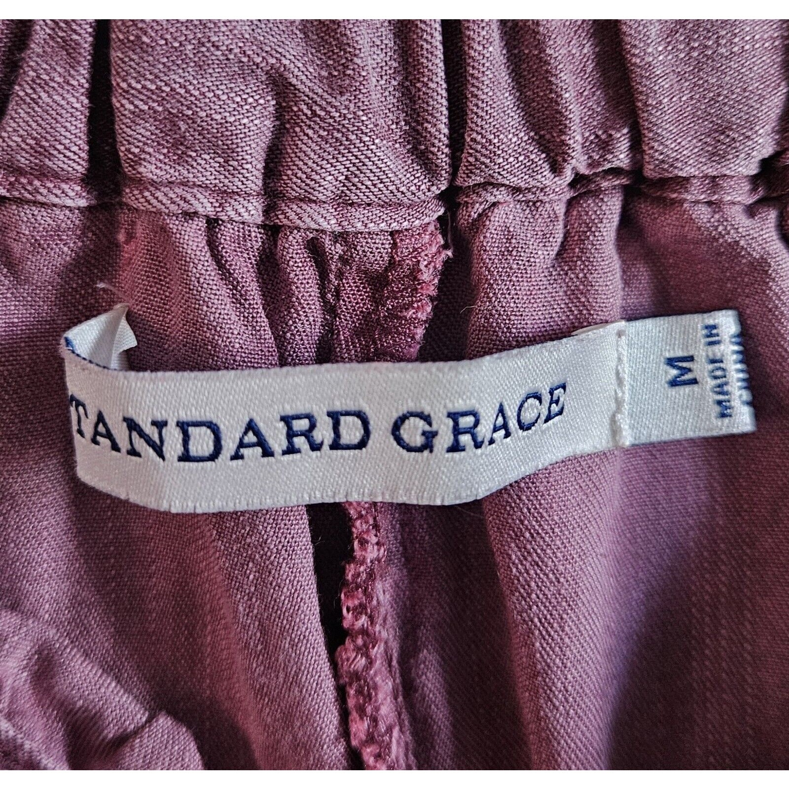 STANDARD GRACE M Boho Blouse On Off Shoulder Embroidered Frayed Hem Tencel 38″