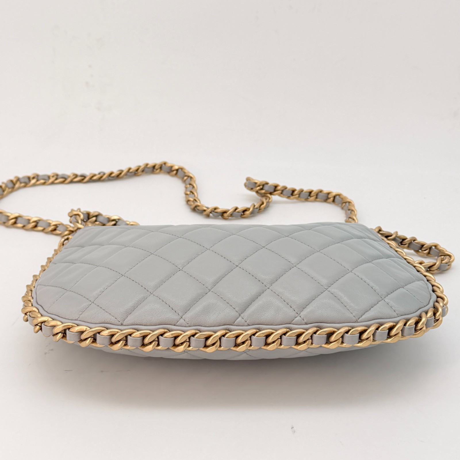 Chanel CC Chain Around Hobo Quilted Lambskin