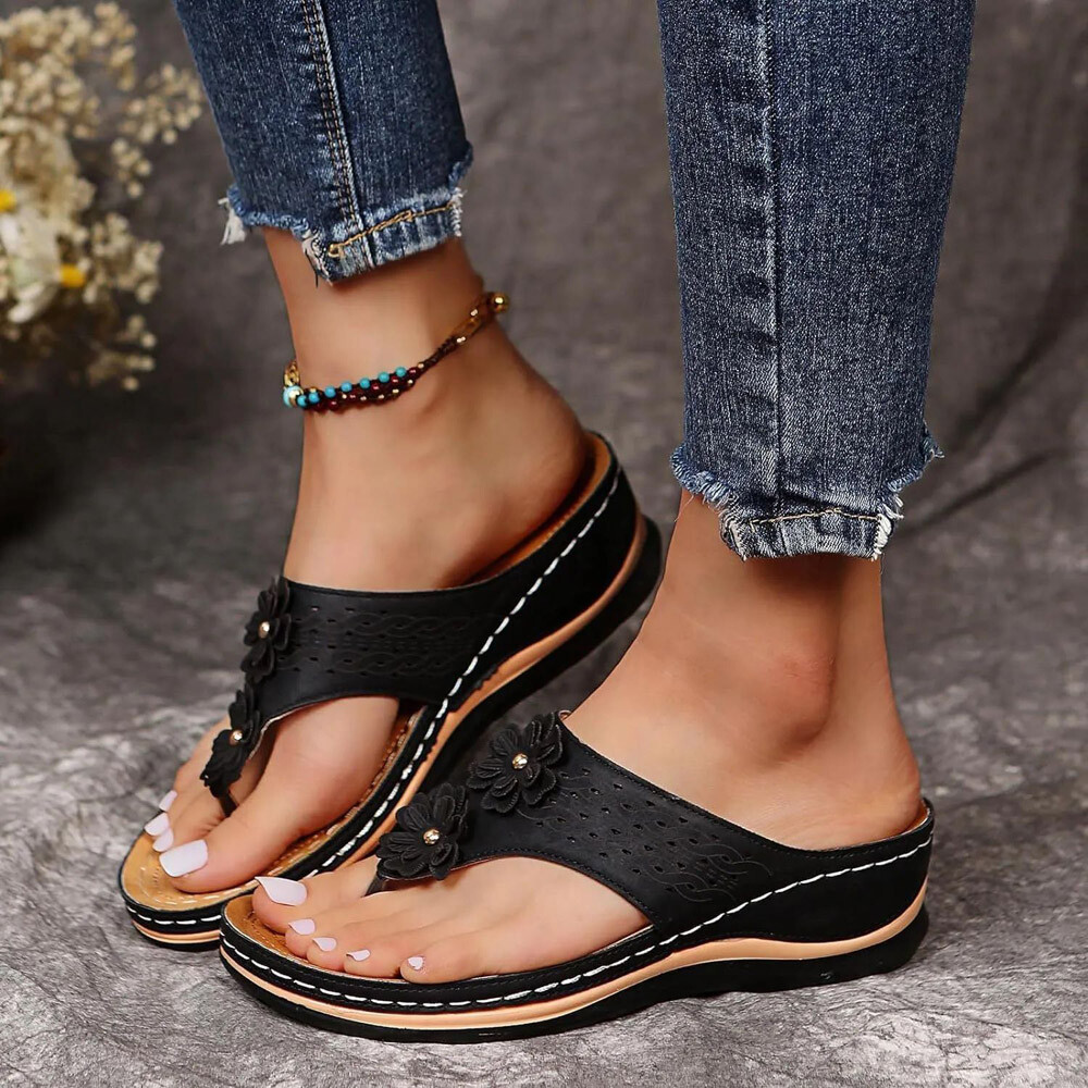 Women Flip Flops Thong Sandals Arch Support Cushion Summer Slippers Shoes USA