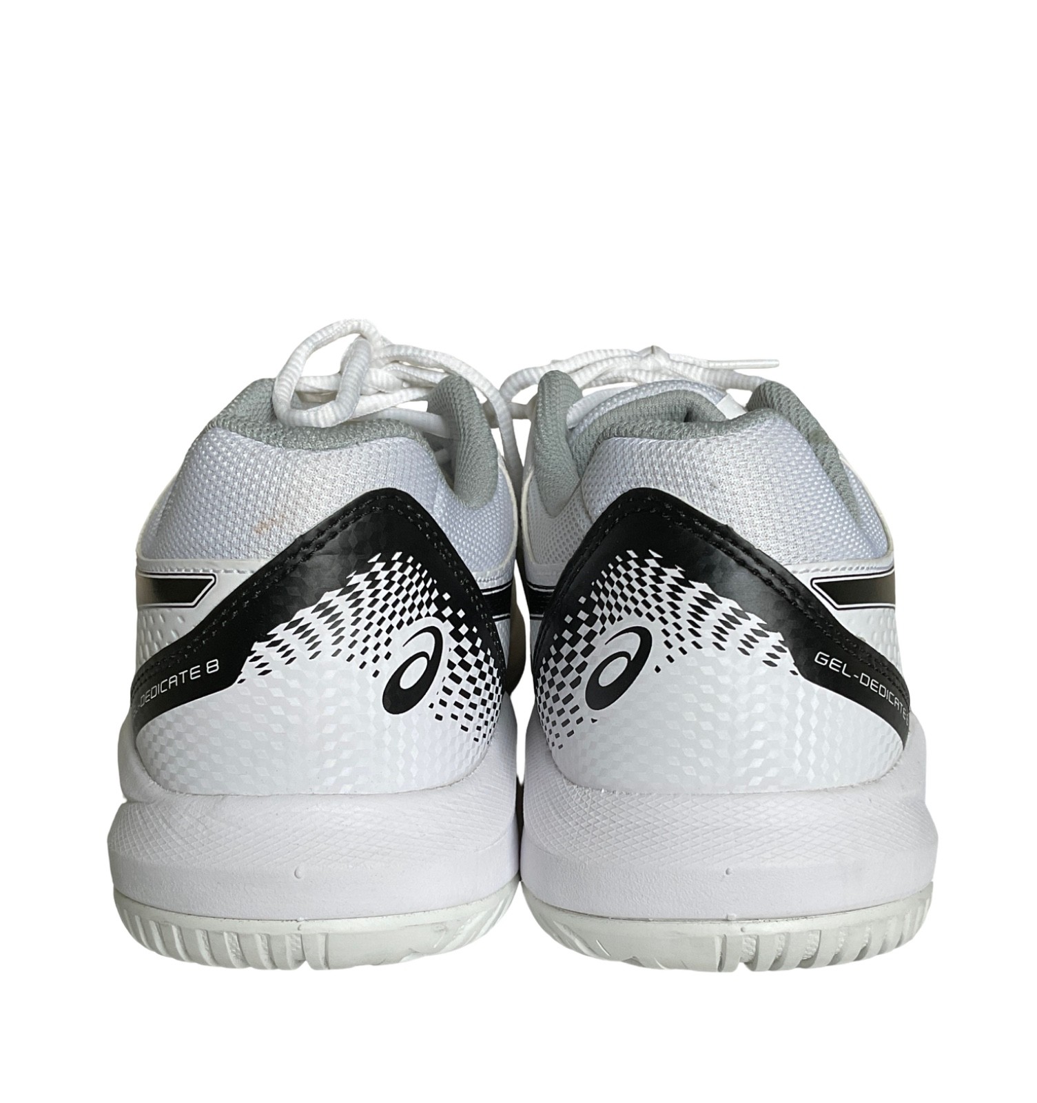 ASICS Men’s Gel-Dedicate 8 Tennis Pickleball Court Shoes White Black 10 EUC
