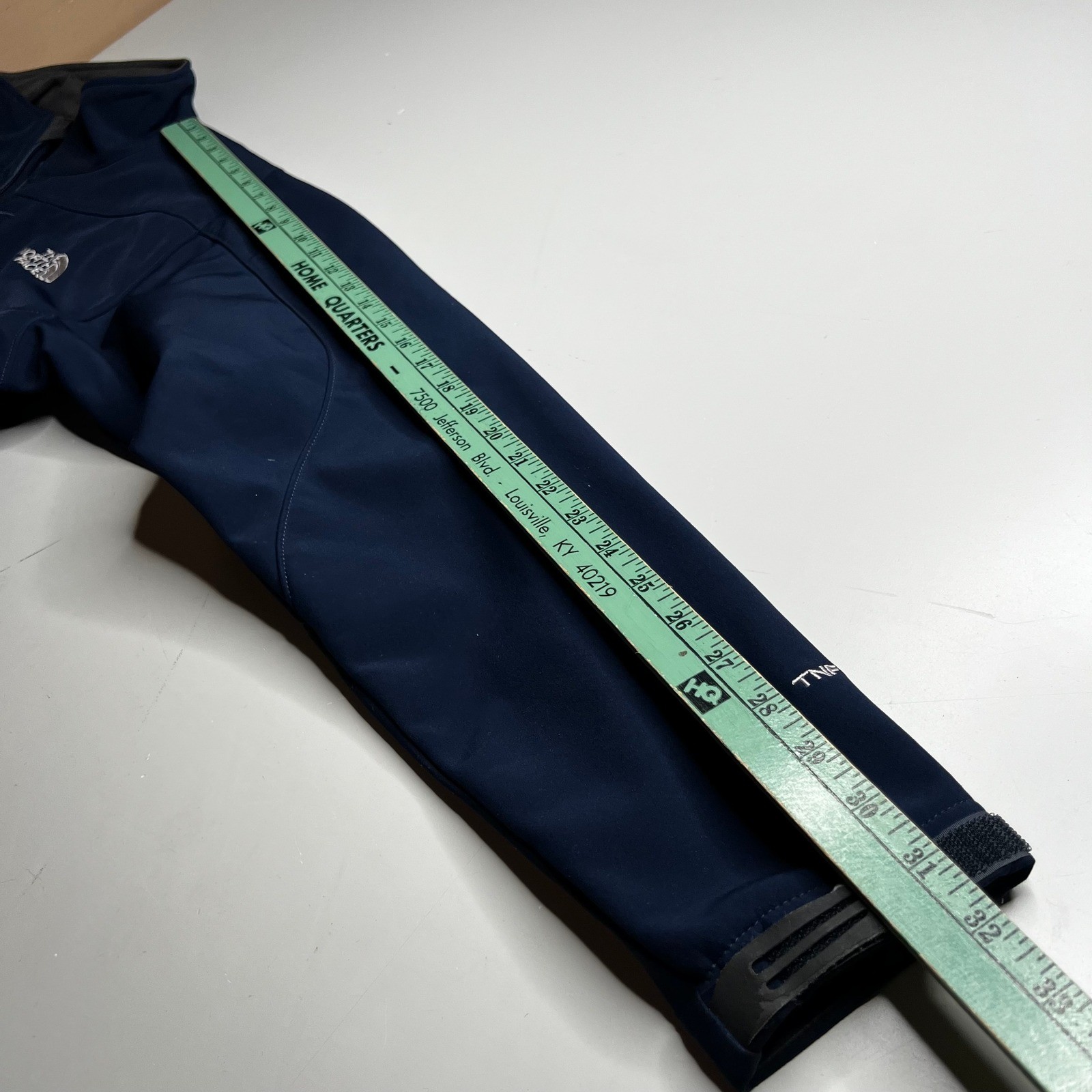 The North Face Mens Apex Bionic Softshell Jacket Navy Blue Size Medium Full Zip