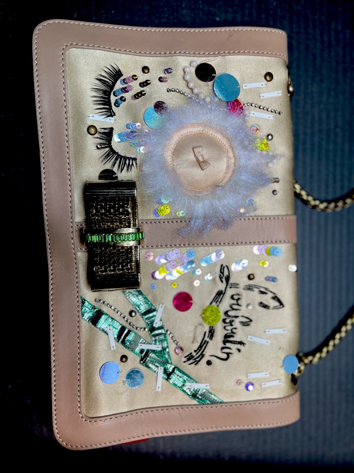 Christian Louboutin Sweet Charity Make Up Trash Clutch