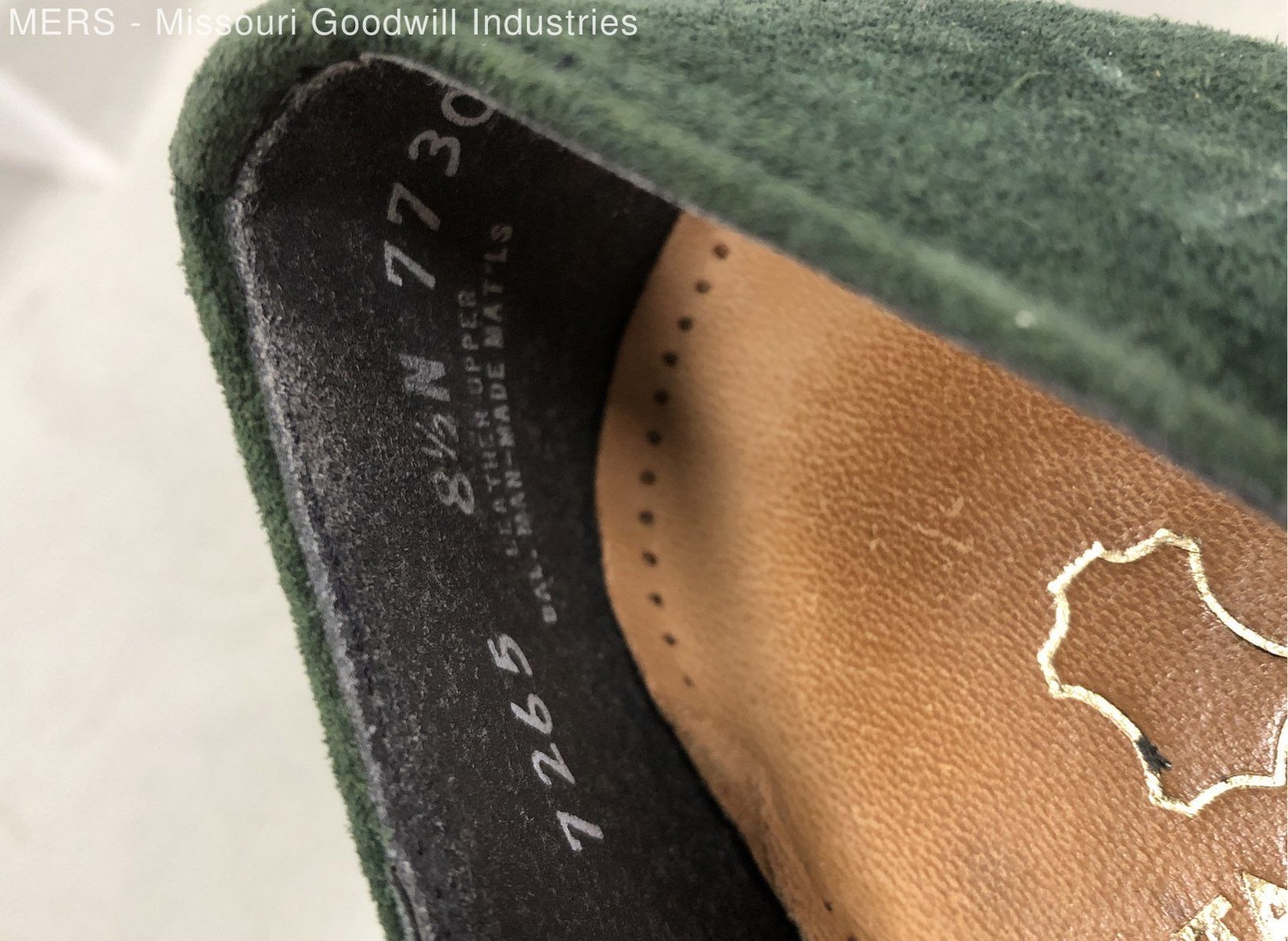 Tacco Forest Green Suede Leather Low Block Heel Pumps Women’s Size 8.5 N