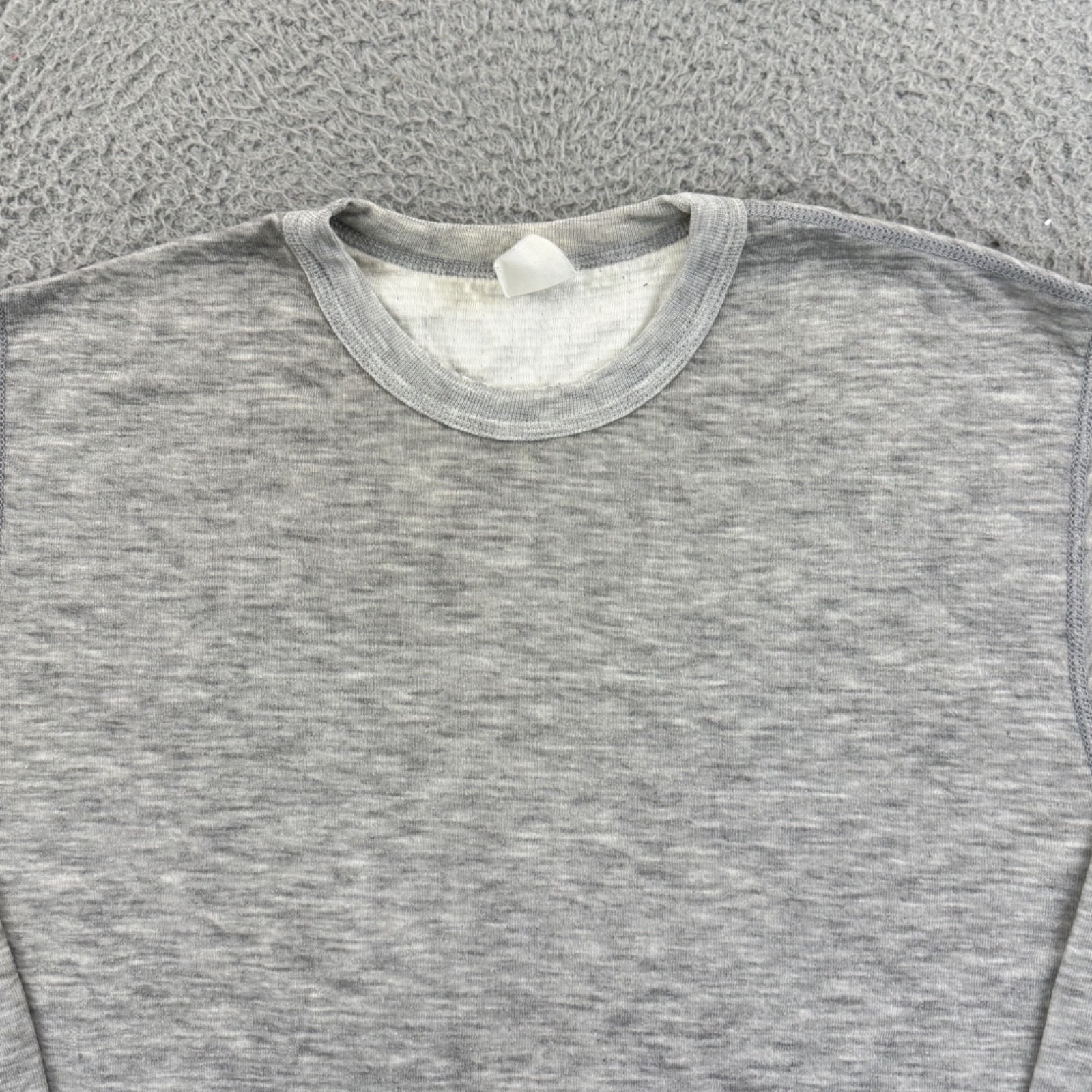 Vintage Tee Jays Sweatshirt Mens Large Gray Crewneck 80s Blank Sport Outdoor USA