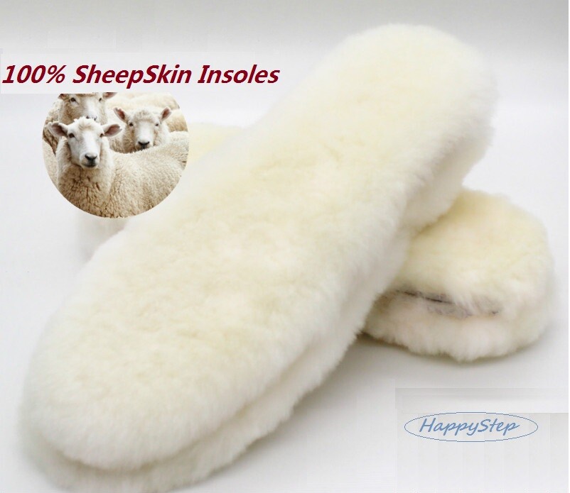 Happystep Real Lamb’s wool Sheepskin Insoles Generic Replacement for UGG Boots