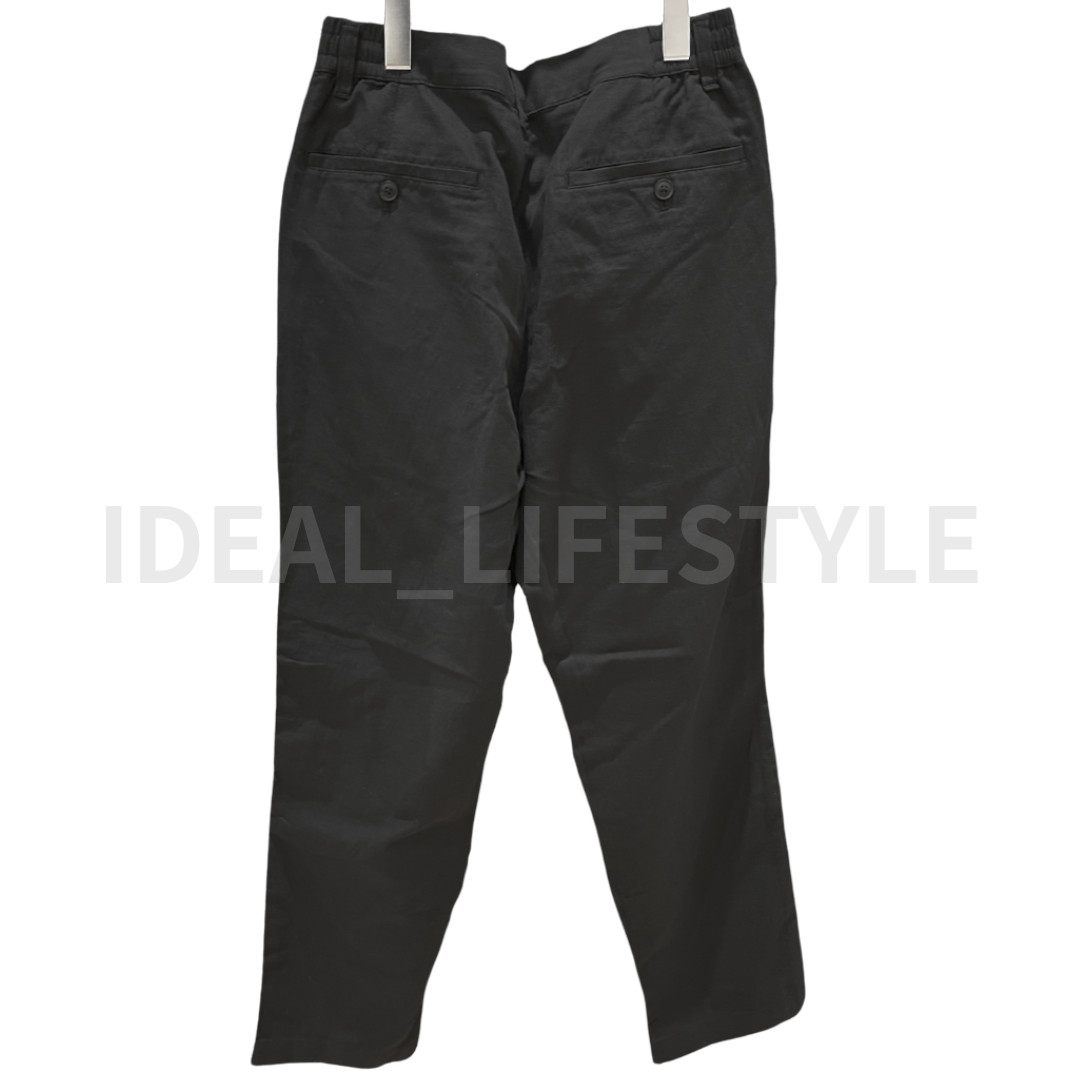 UNIQLO Linen Blend Relaxed Pants S M L XL XXL 3XL 4XL Tapered Men 482920 NWT