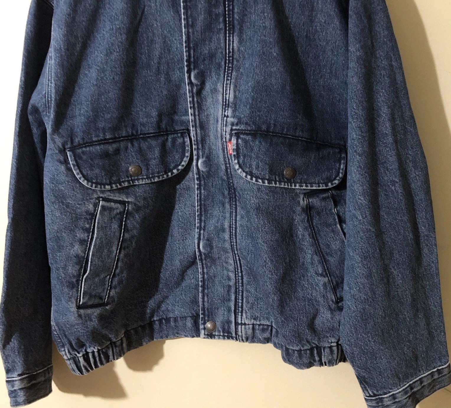 Levi’s Men’s Denim Bomber Jean Jacket Blue Sz S New * USA Customers Only