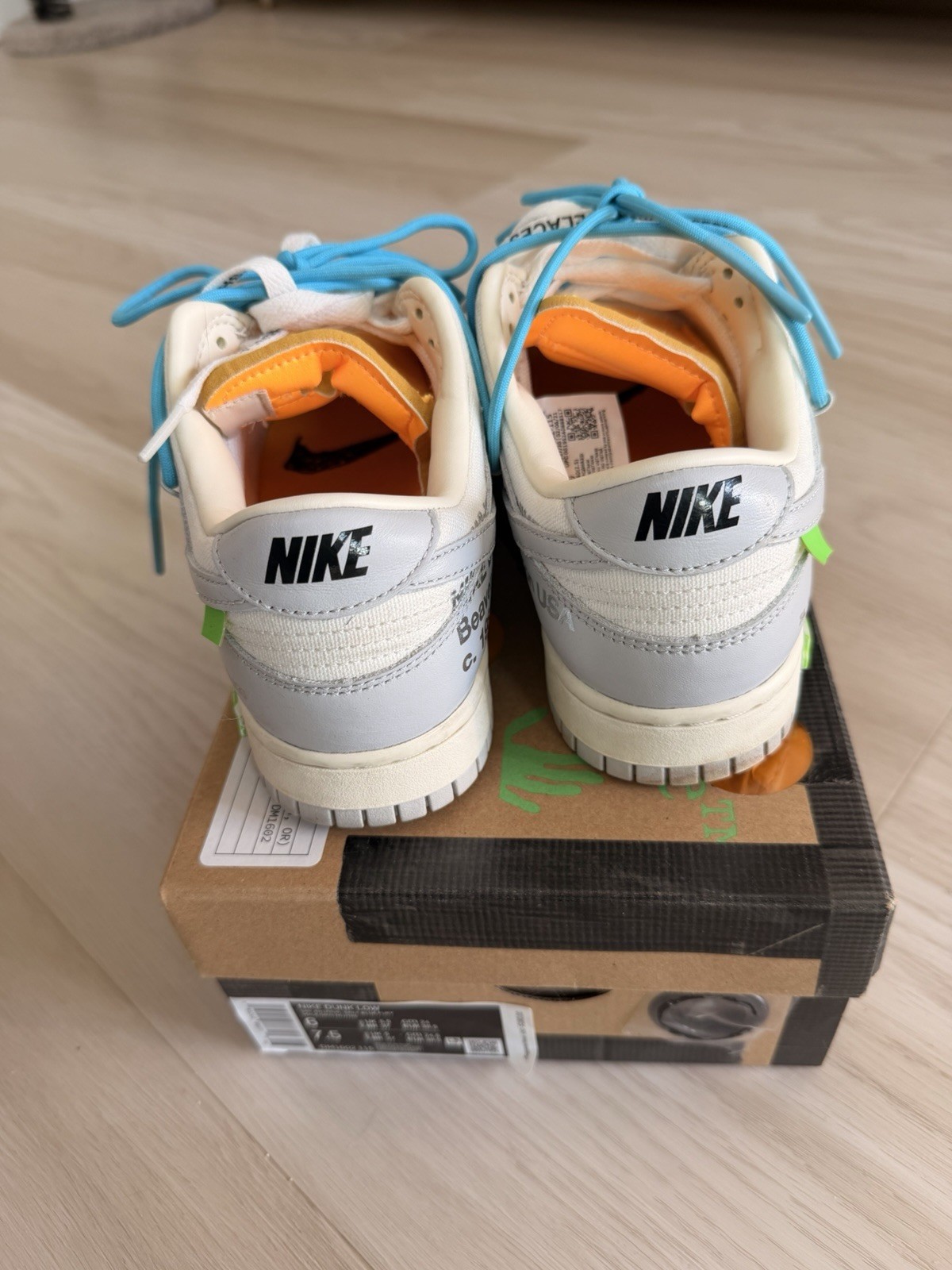 Off White X Nike Dunk Low Lot 2 Of 50 Size 6M/7.5W