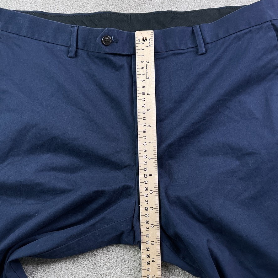 J Crew Bowery Pants Mens 38×32 Navy Blue Chino Slim Fit Business Trousers