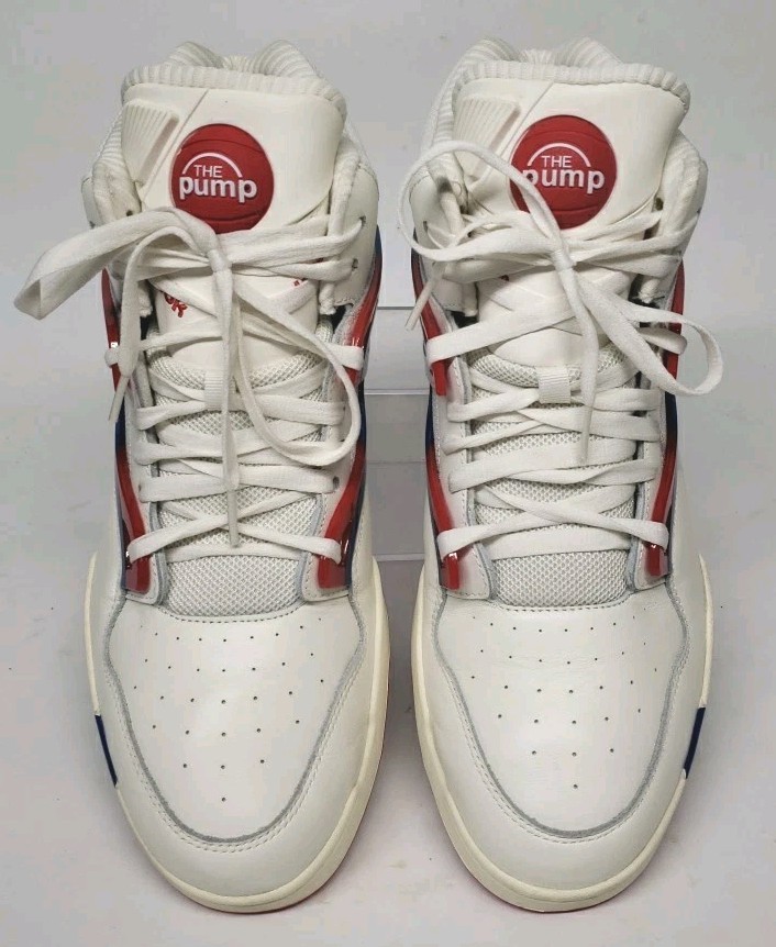 Reebok Basketball Pumps Omni Zone II White Size 12-V.V.N.D.S! FLAWLESS 🔥🧊