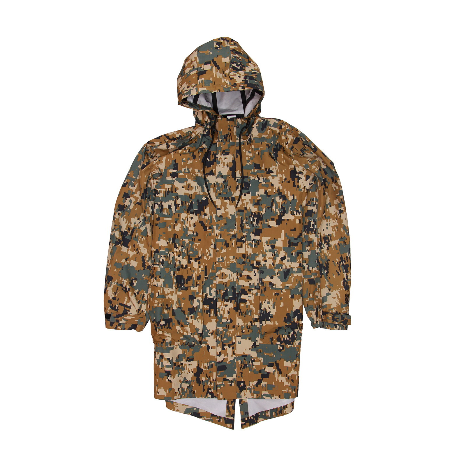 Nike Mens Camo Rain Coat Trench Jacket (Medium, Green) $400