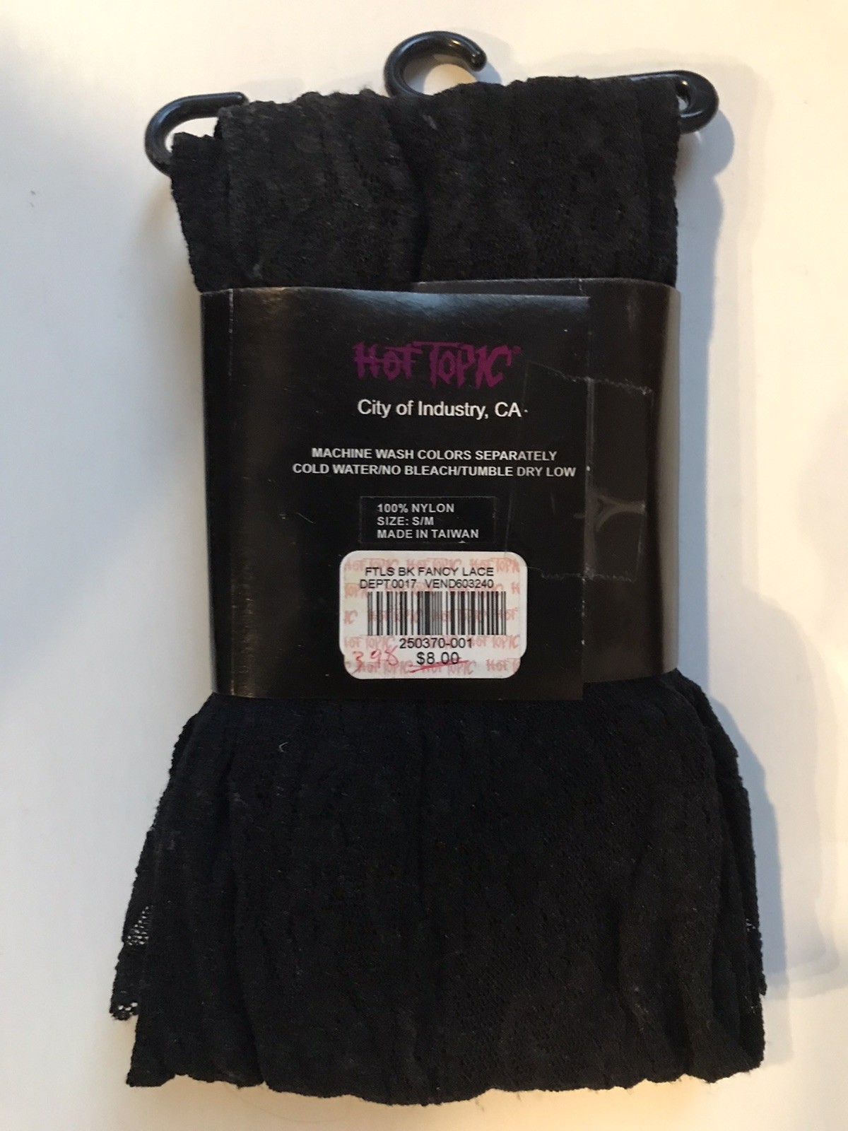 Hot Topic footless tights Gothic punk vintage women’s size S/M small/medium