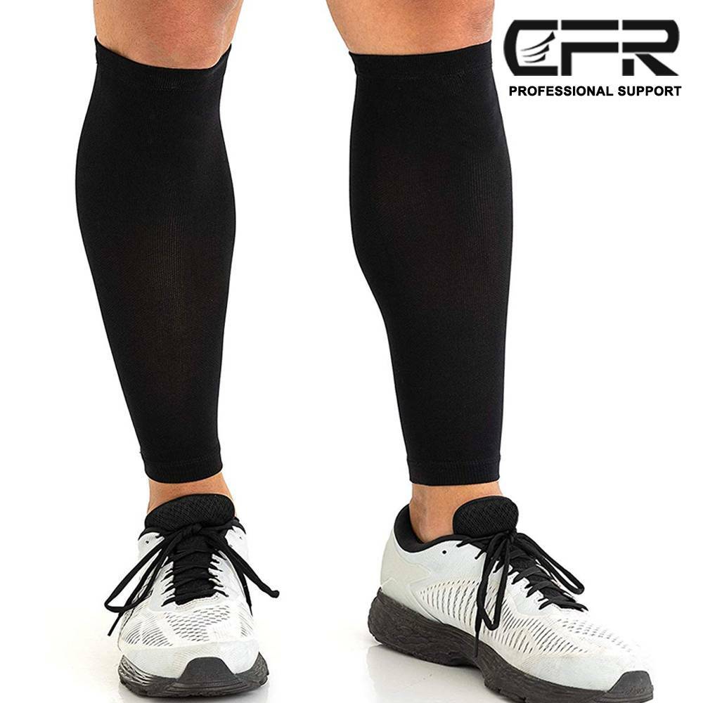 Pair Compression Socks Calf Sleeve Leg Support Brace 15-20mmHg Men Women Running