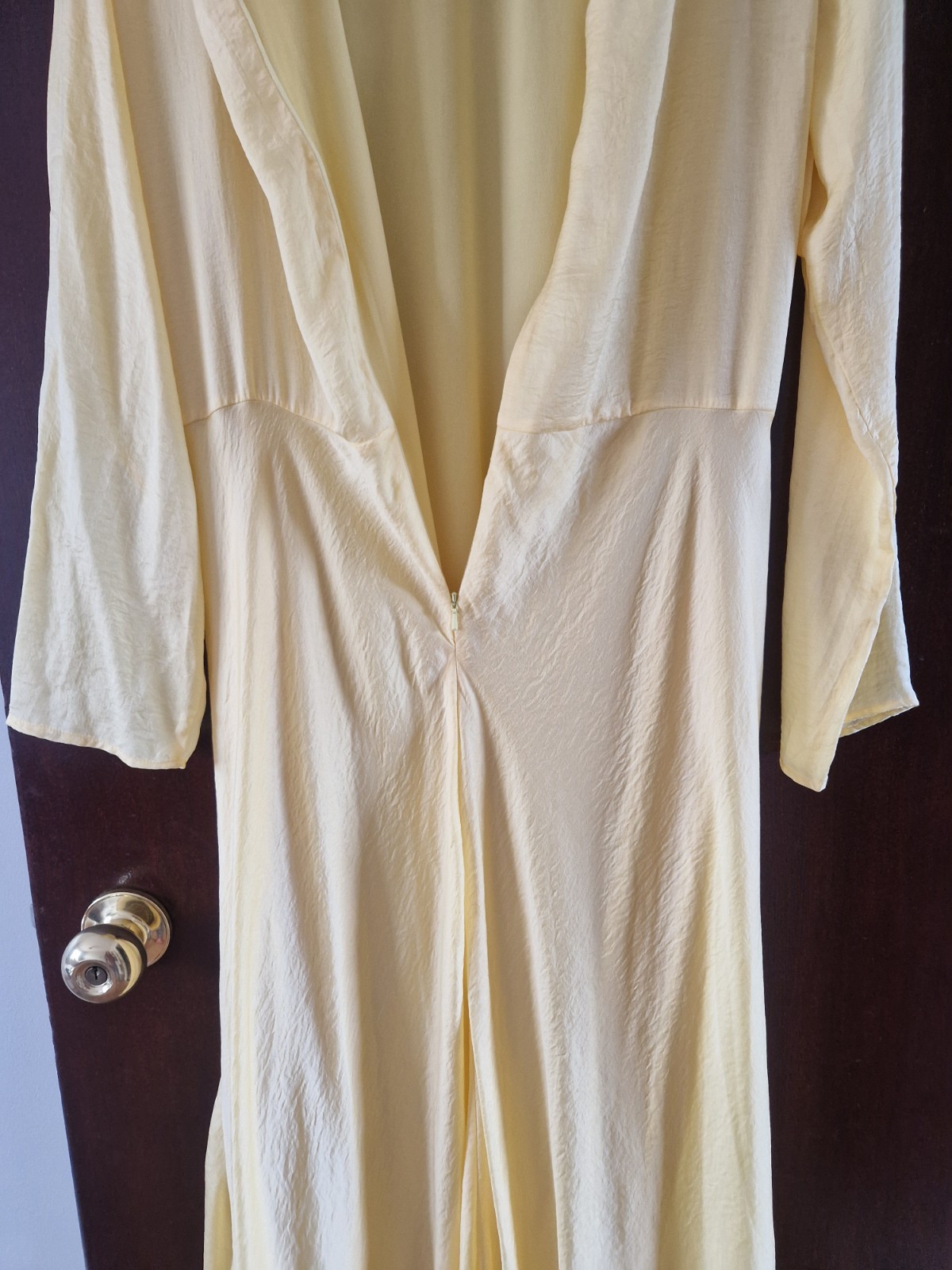 Asos Design Long Dress Size 18 Yellow Summer Wedding Occasion Party Graduation