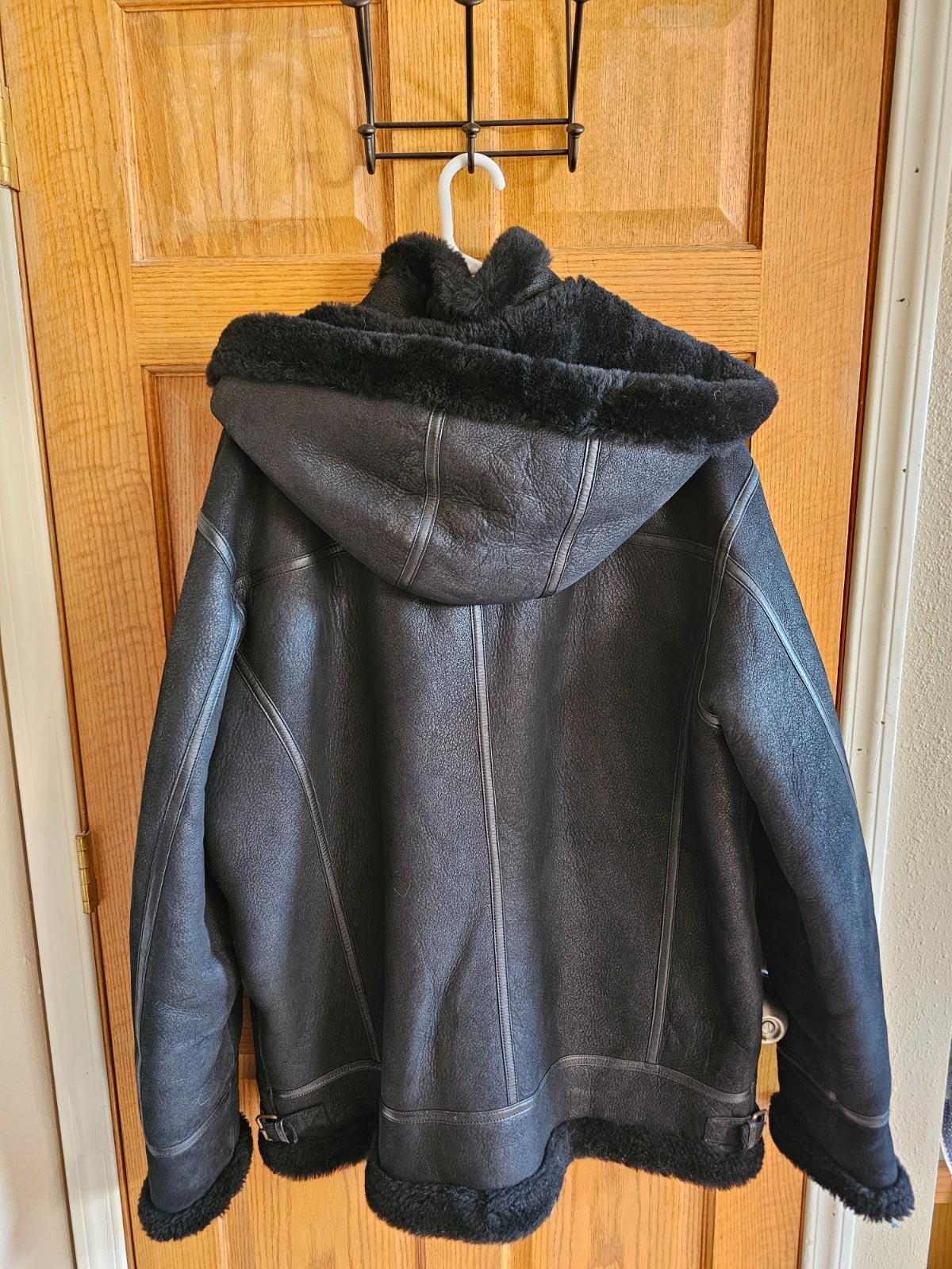 Overland Classic Sheepskin B-3 Bomber Jacket Men’s jacket XXLT Coat Leather Coat