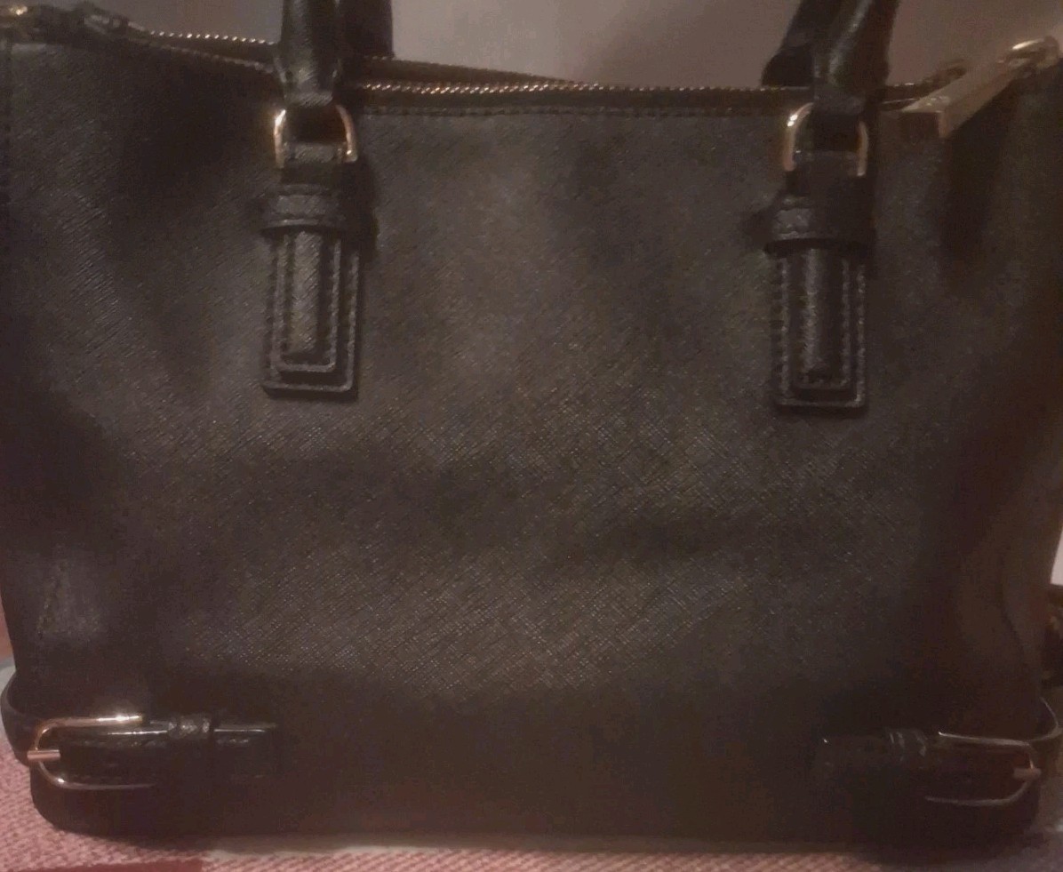 Tory Burch Robinson Multi Saffiano Double Zip Tote Crossbody Shoulder Bag