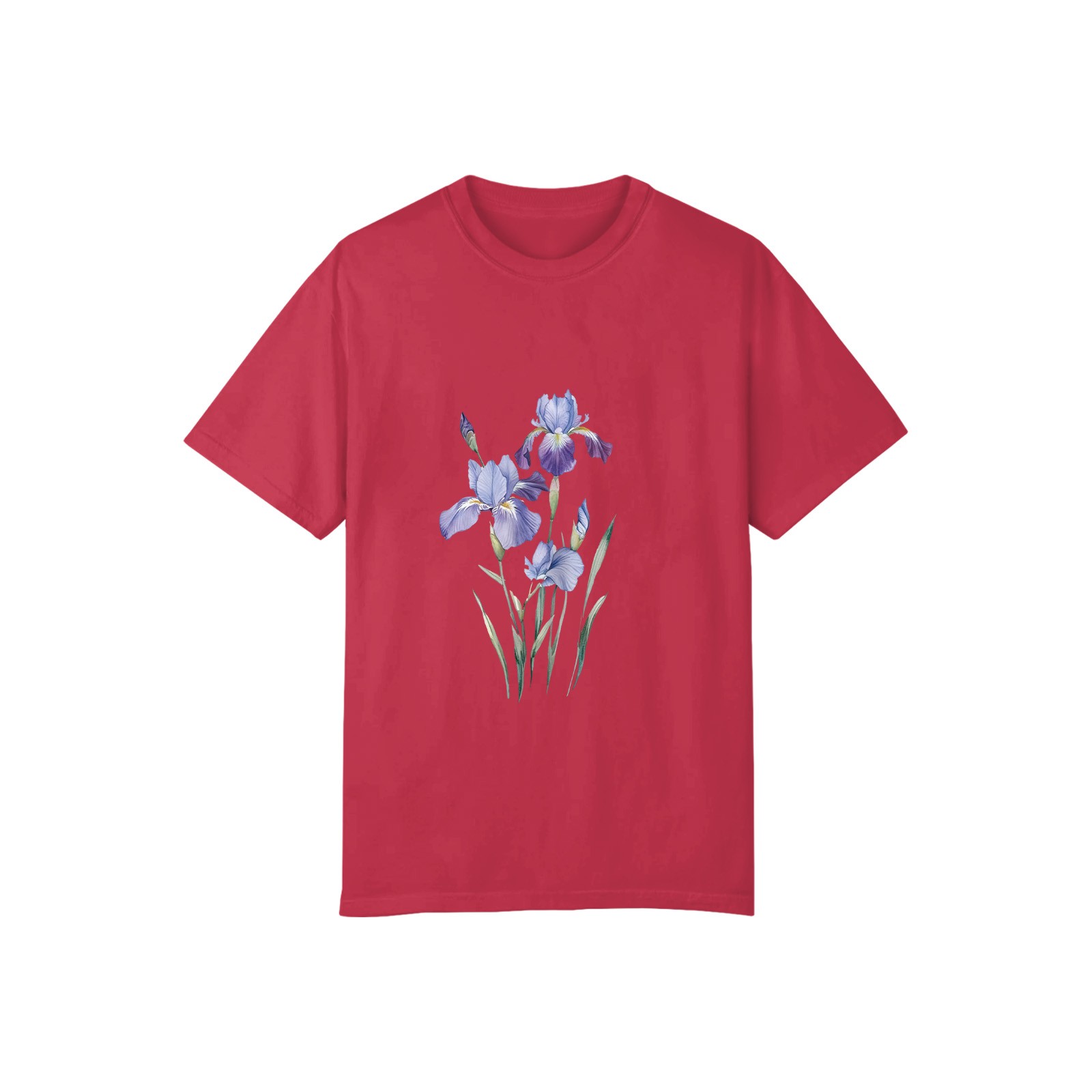 Women Flower Print Graphic T-Shirt Casual Short Sleeve Crew Neck Cotton Tee US√