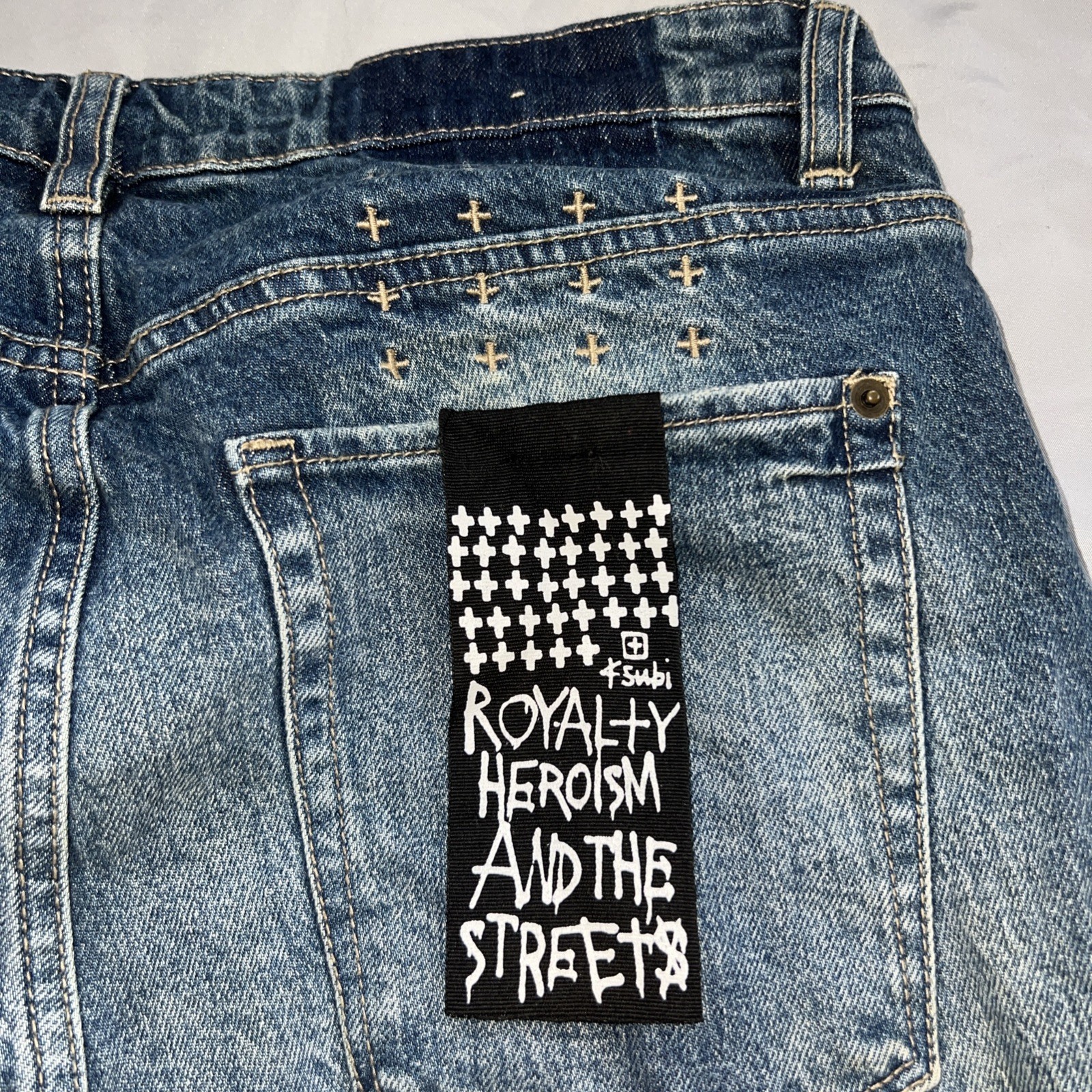 Ksubi Van Winkle Originate Trashed Men’s 32×32 Designer Jeans