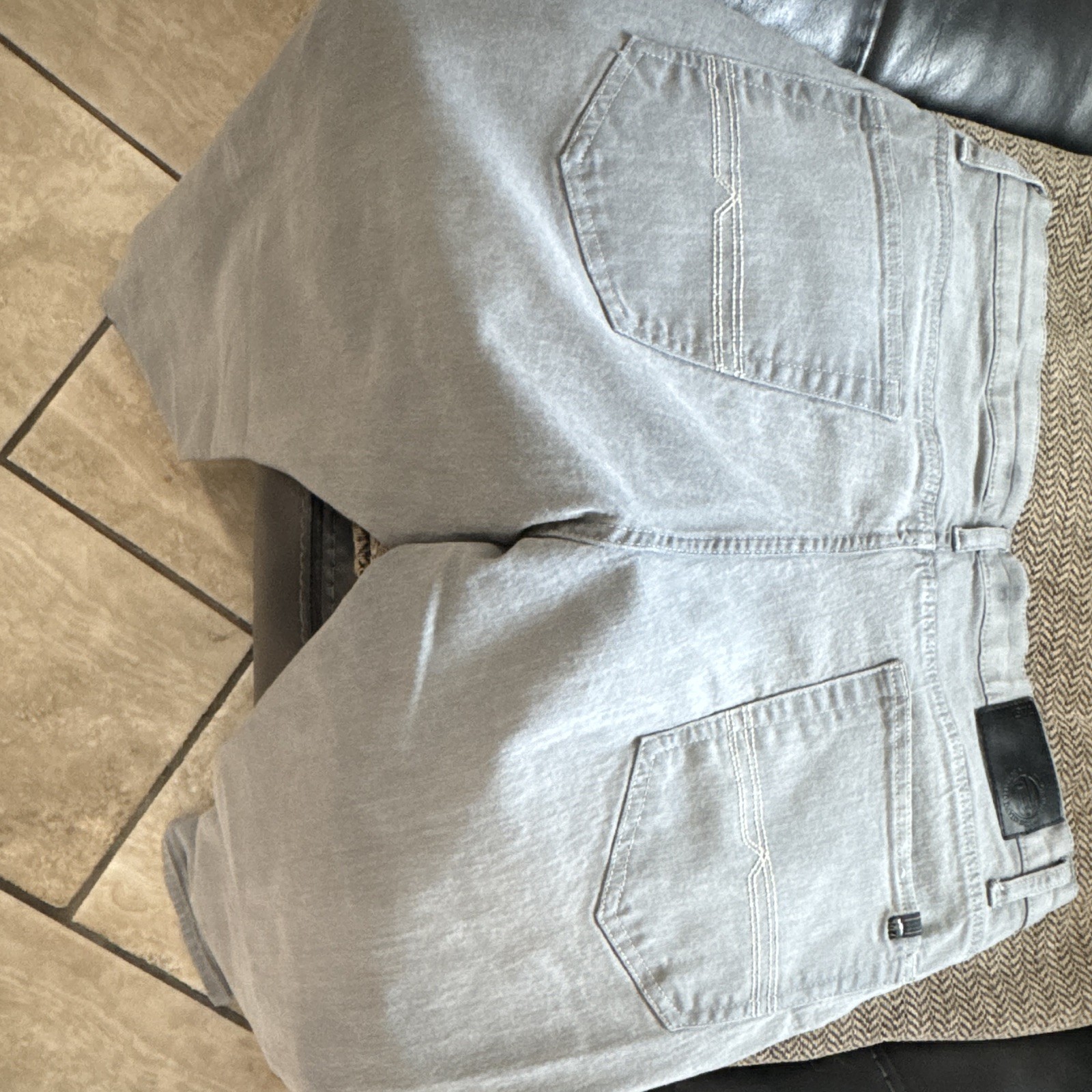 Buffalo David Bitton Men’s Slim Fit Gray Stretch Straight Leg Jeans