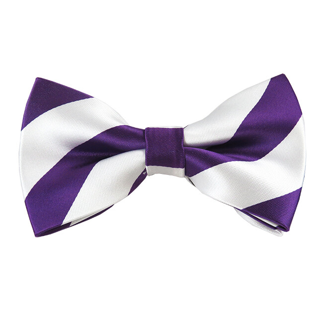 Romario Manzini® Men’s collegiate Stripe Pre-Tied Bow Tie (23 colors)