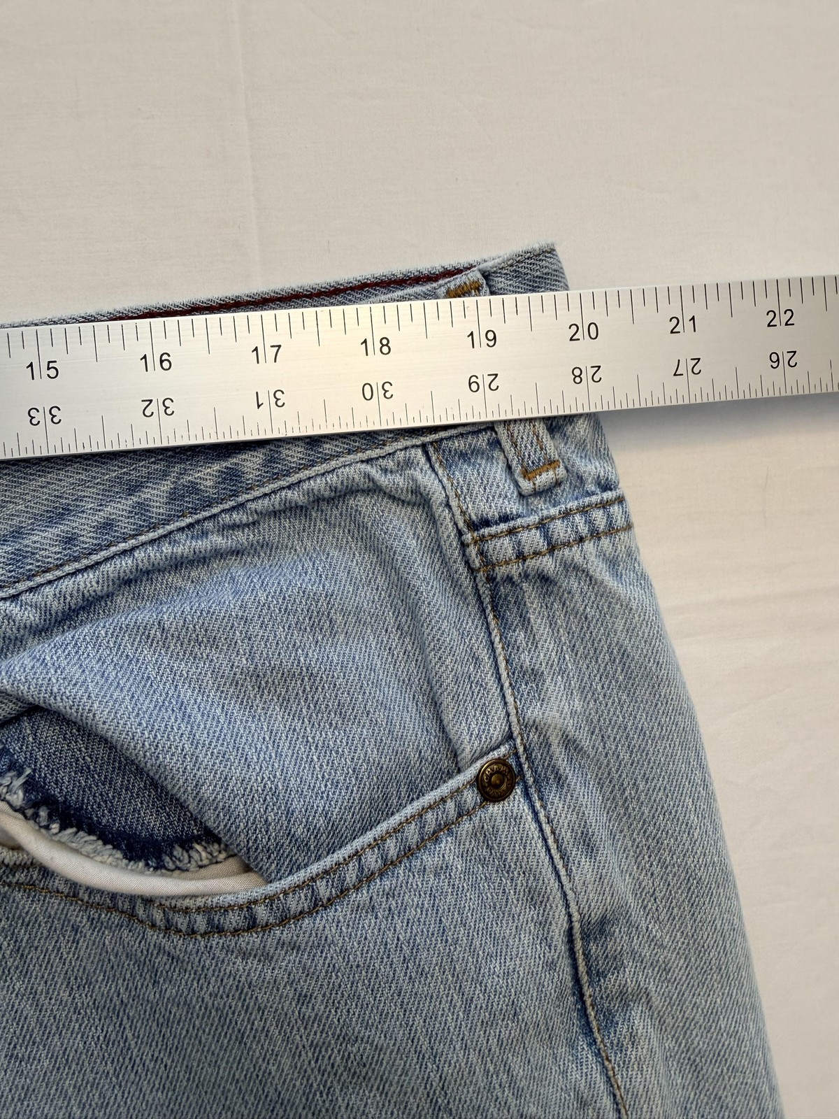 Chaps 985 Jeans Mens 42×30 Light Wash Blue Relaxed Straight Leg Denim Pants