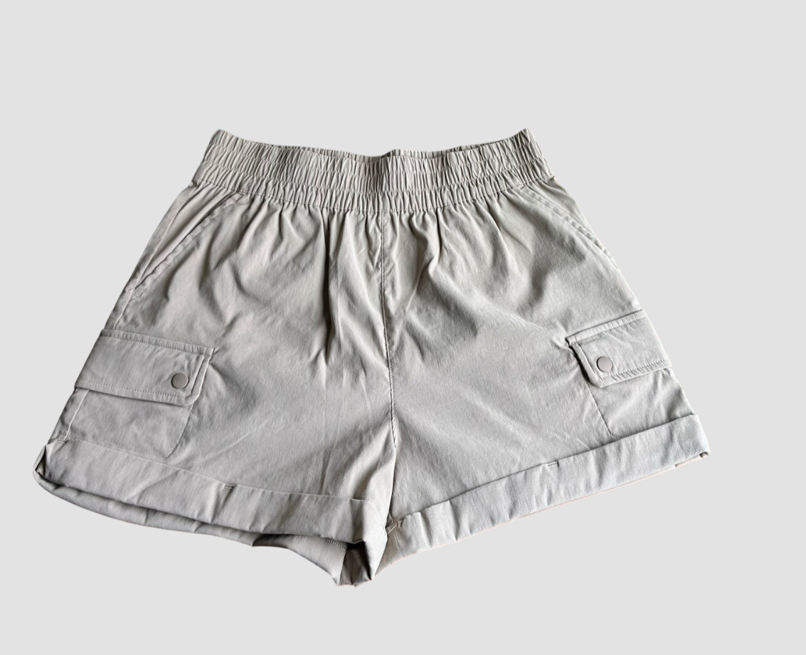Mondetta Outdoor Project Active Stretch Cargo Shorts W SMALL Khaki Tan Gorpcore