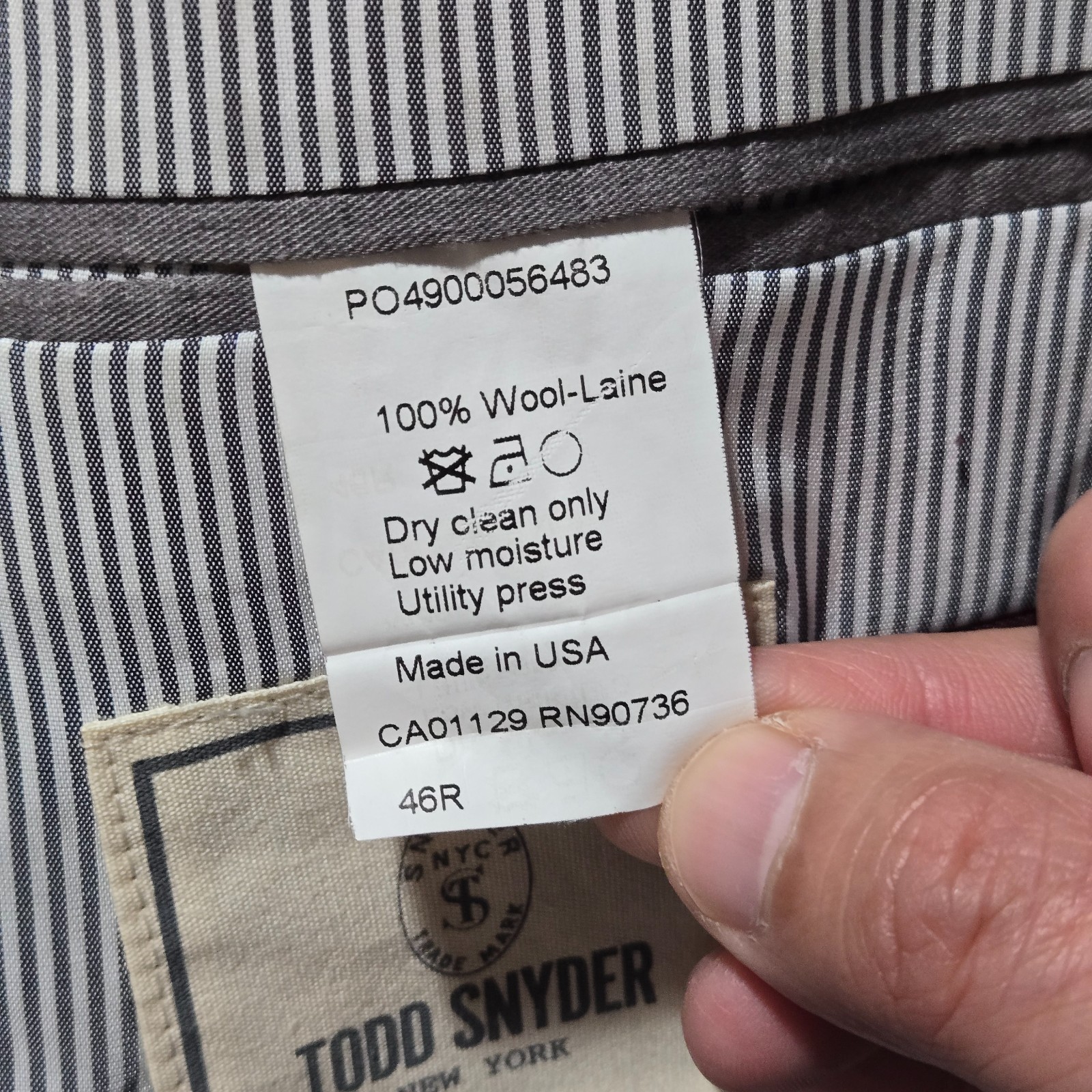 Todd Snyder Mayfair Fit Blazer Men’s 46R Gray 100% Wool Made USA Sport Coat