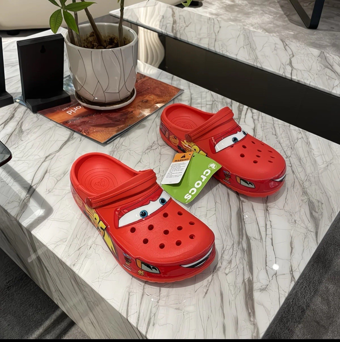 Disney Pixar Cars Lighting McQueen Crocs Men/Women Multiple Sizes No LightUp