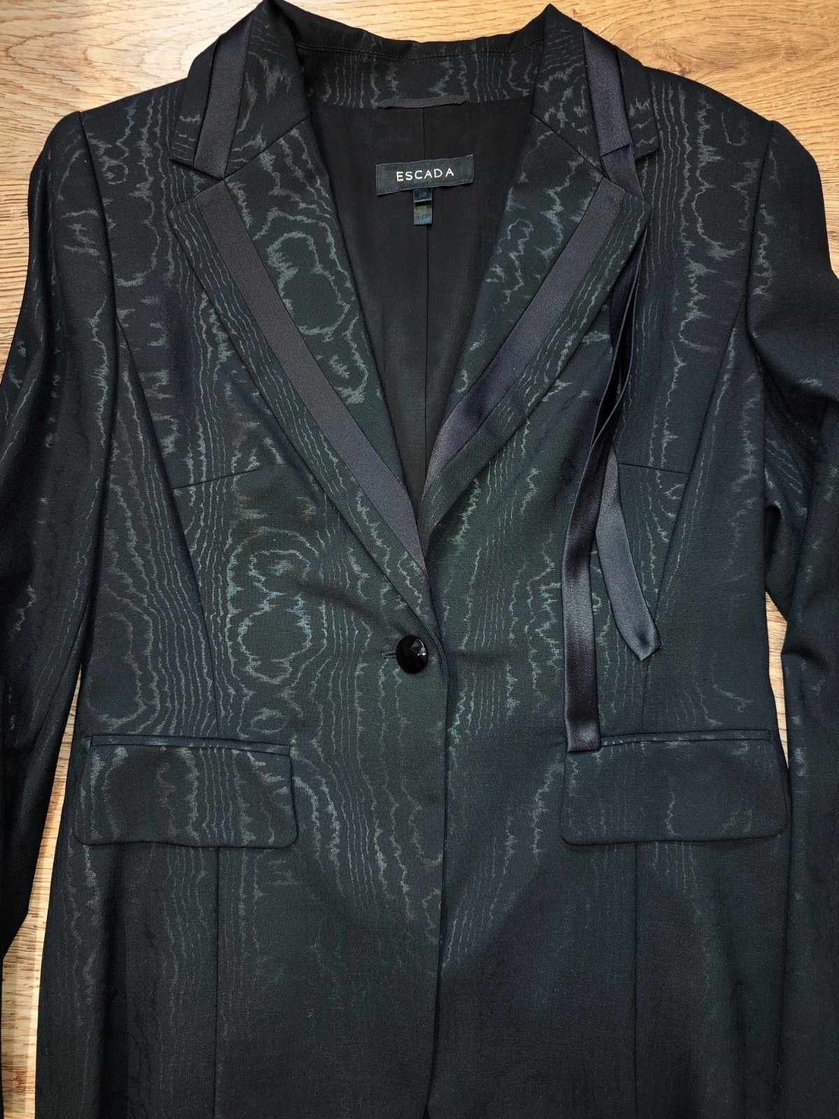 Escada Black Special Occasion Trouser Suit, UK 12-14