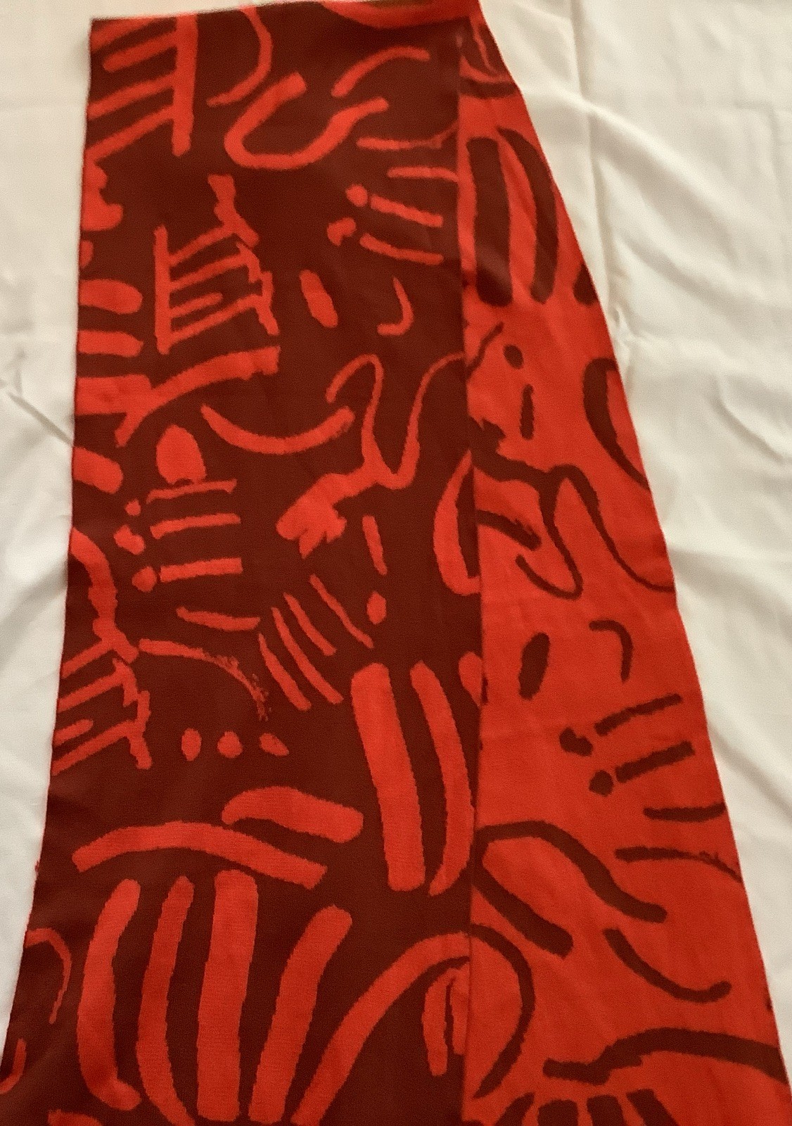 Biquette Fold By Jenny Pennywood Scarf 100% Egyptian Cotton 13”X86” $75 OP NWOT