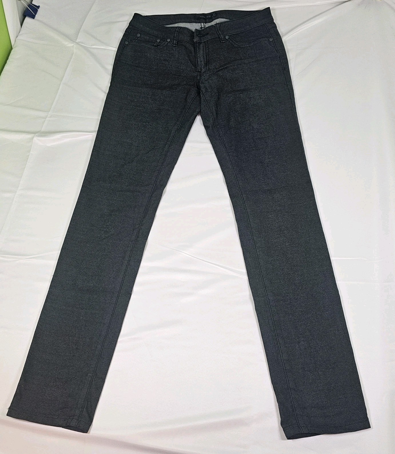 PrAna Size 8/29 Womens Charcoal Grey Organic Cotton Blend Straight Stretch Pants