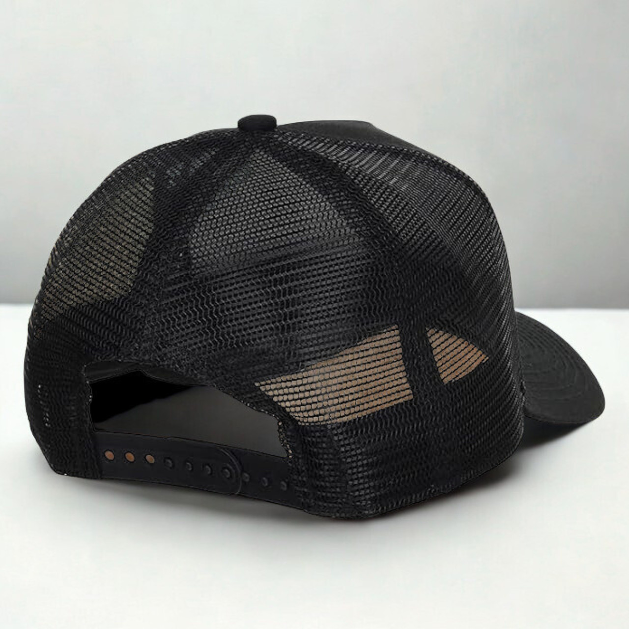 Custom logo Embroidered Trucker Hat 9FORTY Style Mesh Back Cap One Size Black