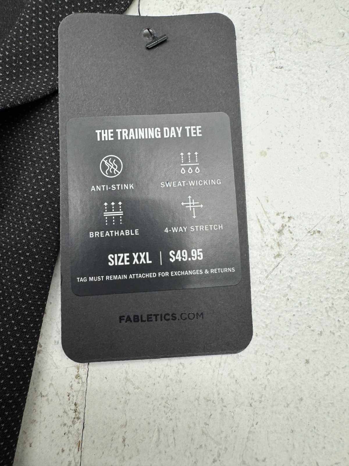 Fabletics Black “Celsius” Training Day Short Sleeve Shirt Mens Size XXL NEW