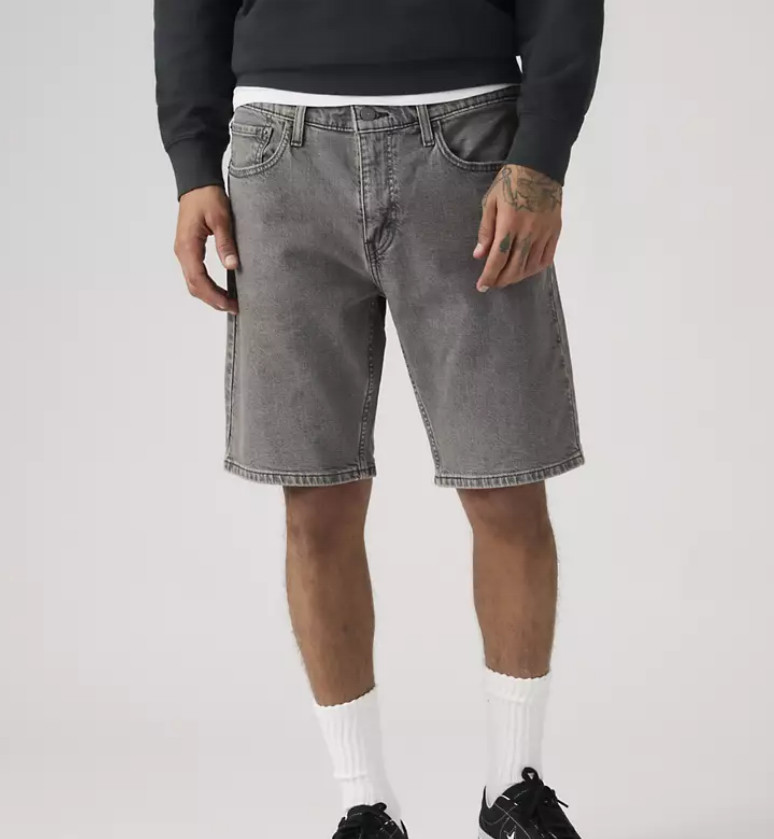 Levi’s 405 Standard 10″ Men’s Shorts, Greyscale – Grey