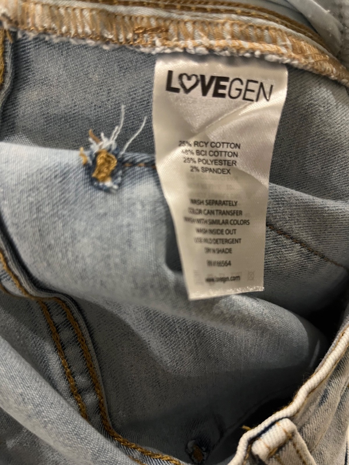 love generation jeans size 3