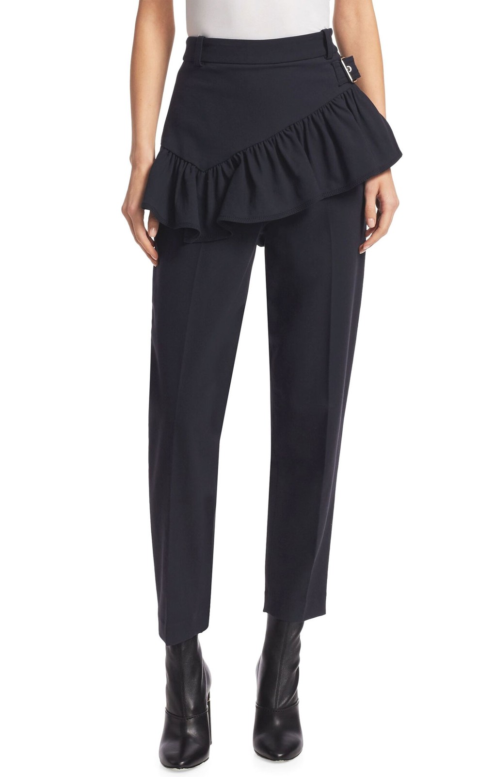3.1 Phillip Lim Womens Ruffled Apron Pants 2 Midnight – NWY $495