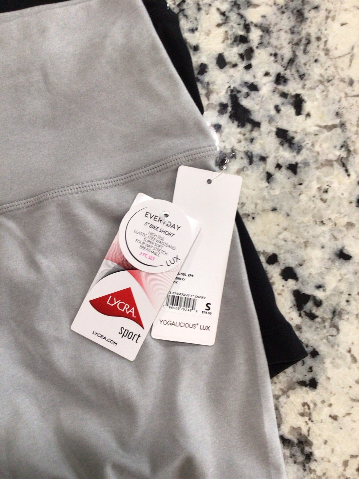 Yogalicious Lux Everyday Women’s 5″ Inseam BIKE Shorts 2-pairs Size SMALL NWT