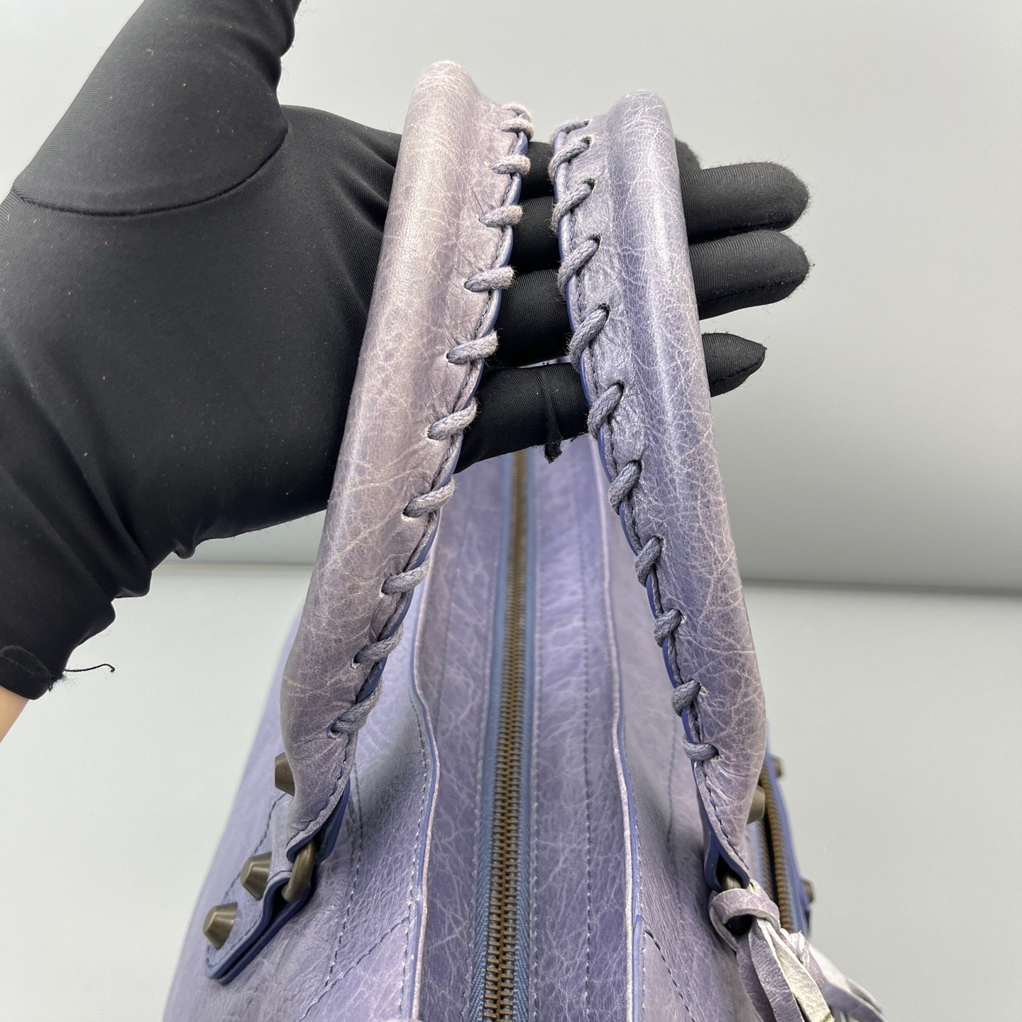 Balenciaga Pre-Owned Authentic Luxury Handbag Purple 42*22*17cm
