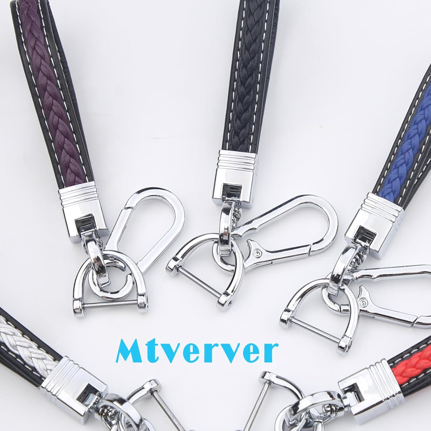 Woven Rope Keychain,Microfiber Leather Wristlet Keychain,Car Keys Keychain with