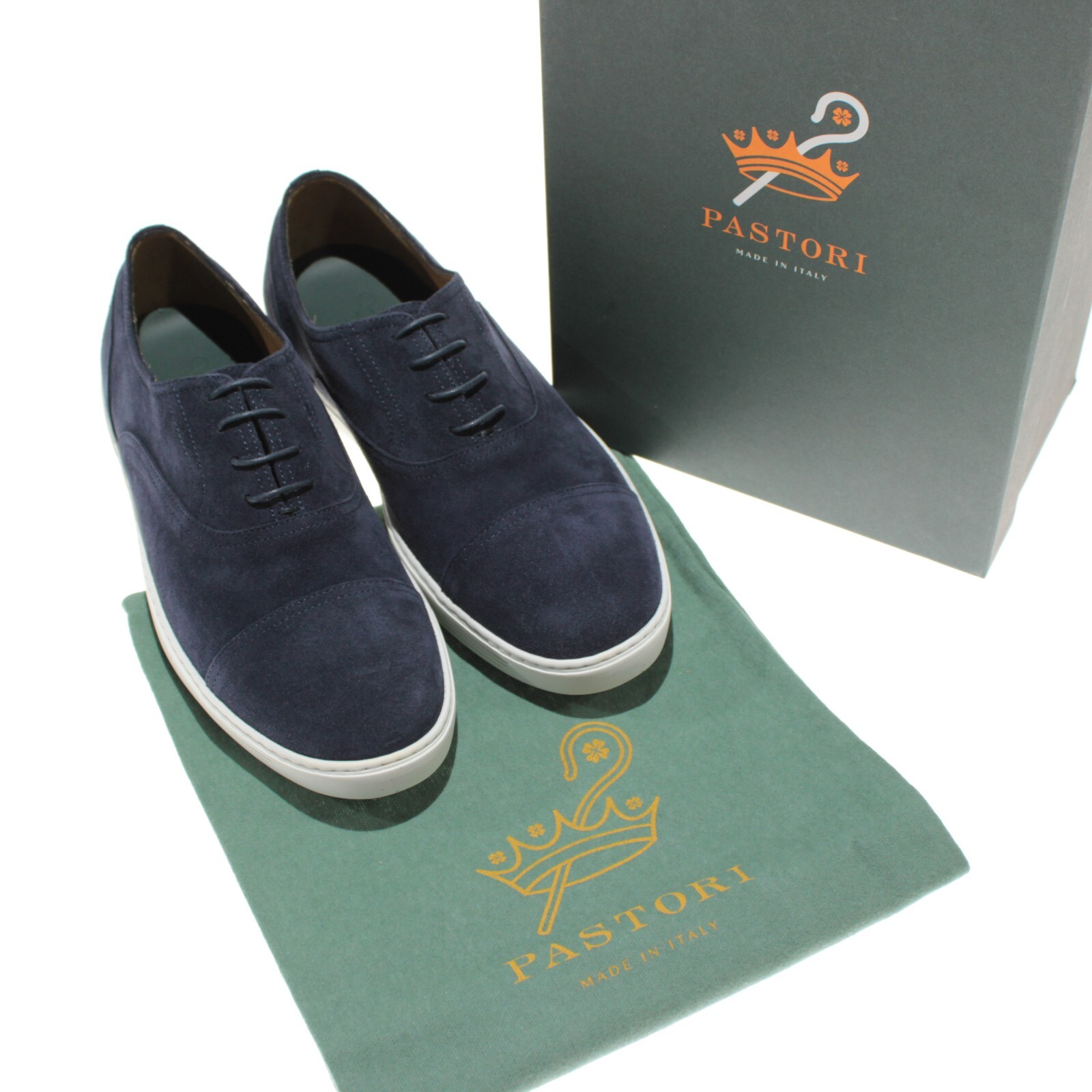 Pastori NWD Julius Suede Casual Shoes / Sneakers Size US 8.5 in Aster Navy Blue