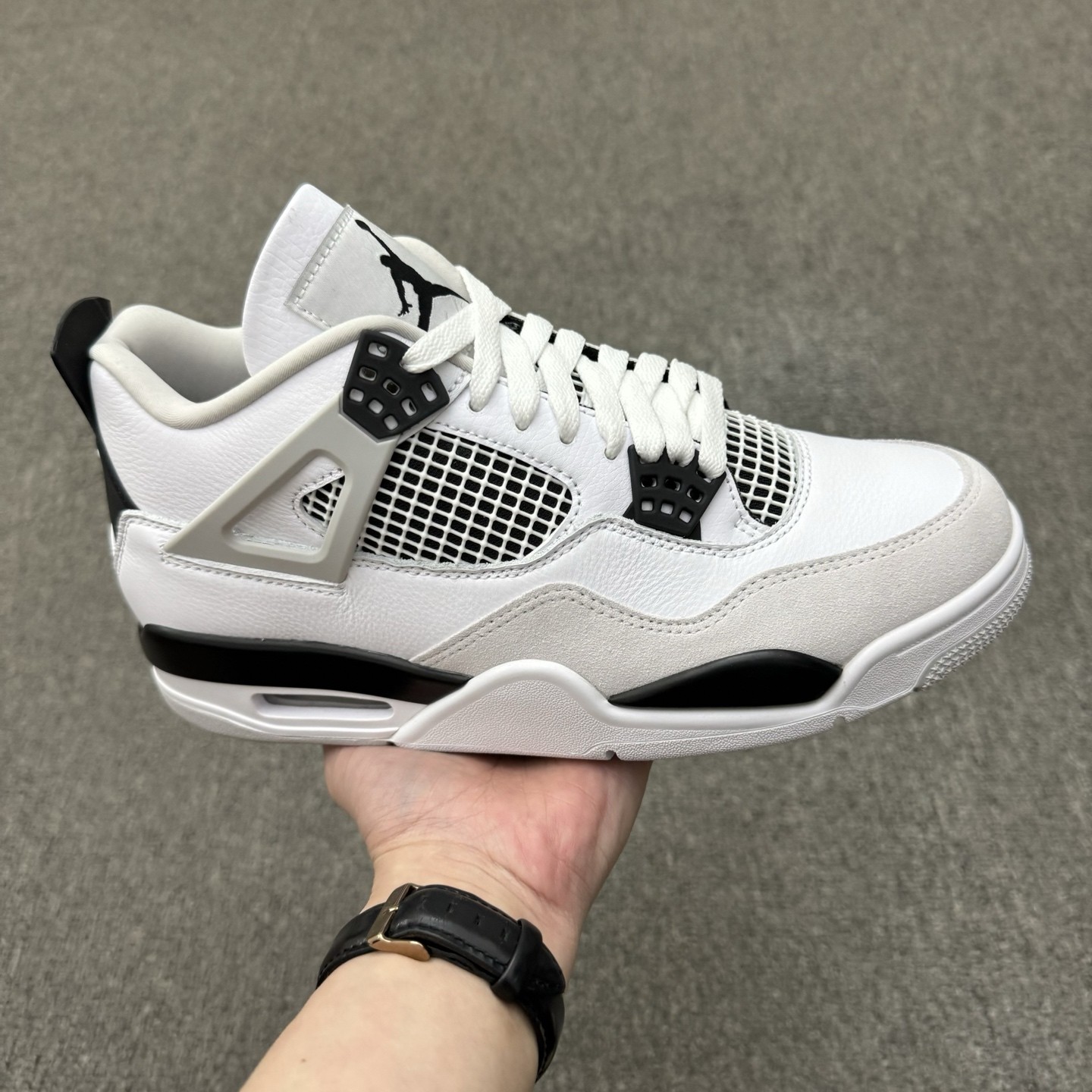 DH6927-111 New AJ 4 Retro Military Black Men’s Size 4-13