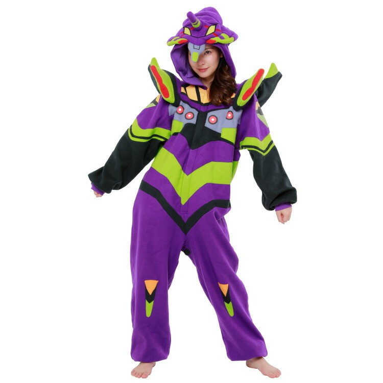 SAZAC Evangelion Unit-01 Kigurumi Costume Unisex Adults Free Size EVA-01 F/S