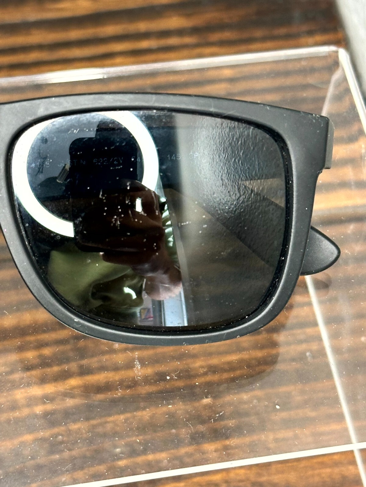 Ray-Ban Justin Classic RB4165 622/2V Matte Rubber Black Sunglasses Full Rim