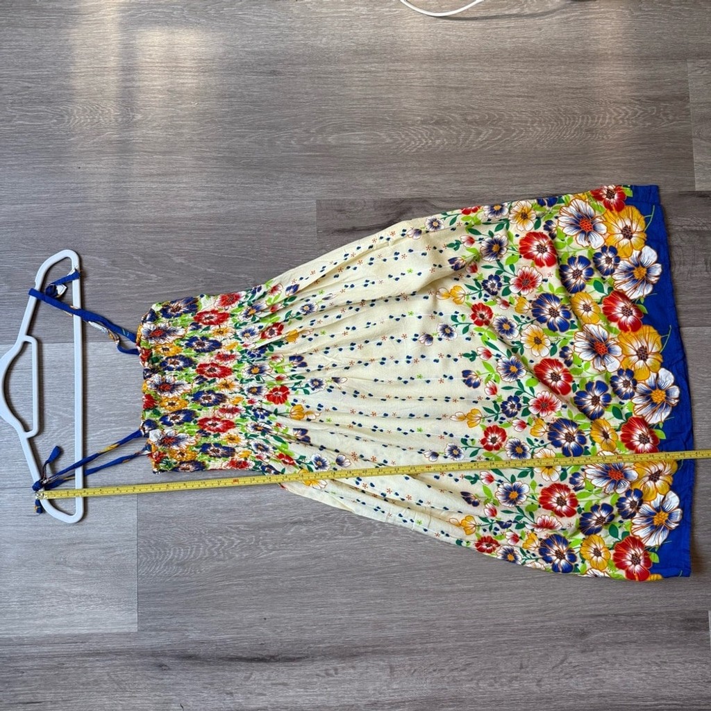 Source Unknown Multicolor Floral Mini Sundress Size S Beach Resortwear Summer