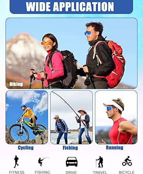 Polarized Flip Up Clip On Sunglasses Unisex 100% UV Protection Fishing Driving